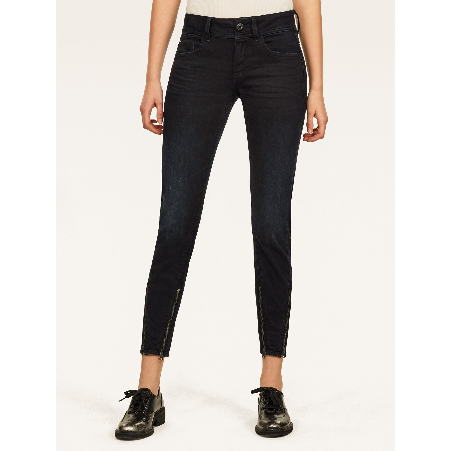 G-Star Raw Jeansy Lynn D16095-8971-B187 Černá Skinny Fit - Pepit.cz