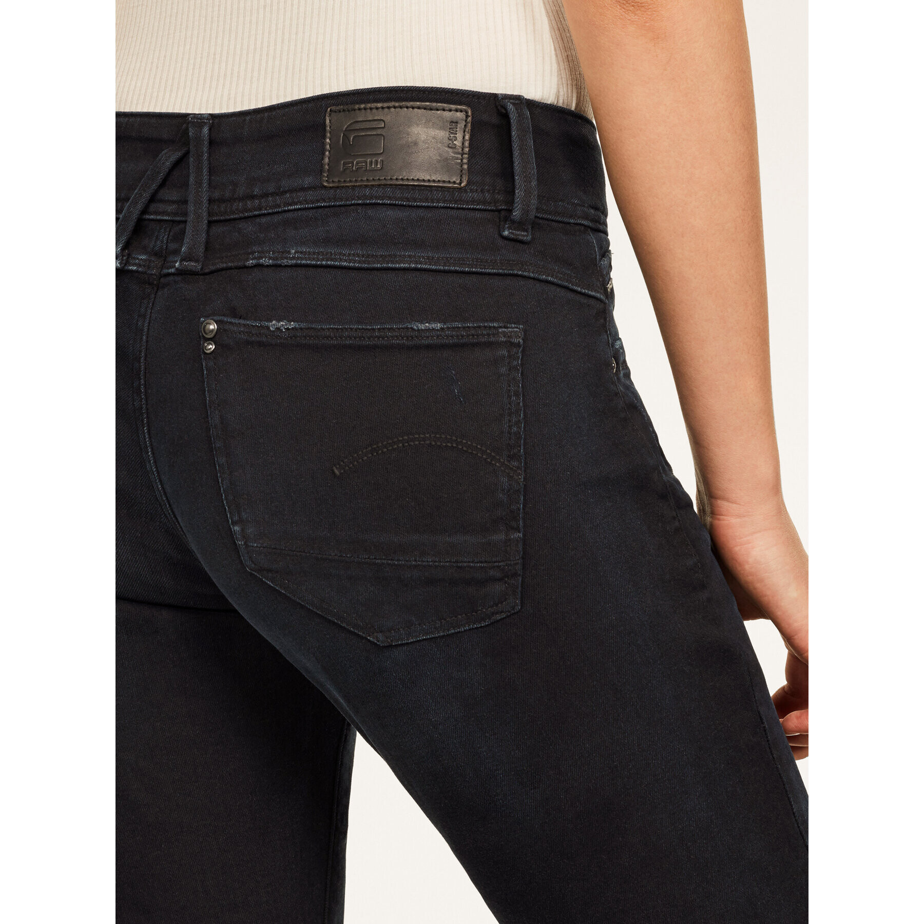 G-Star Raw Jeansy Lynn D16095-8971-B187 Černá Skinny Fit - Pepit.cz