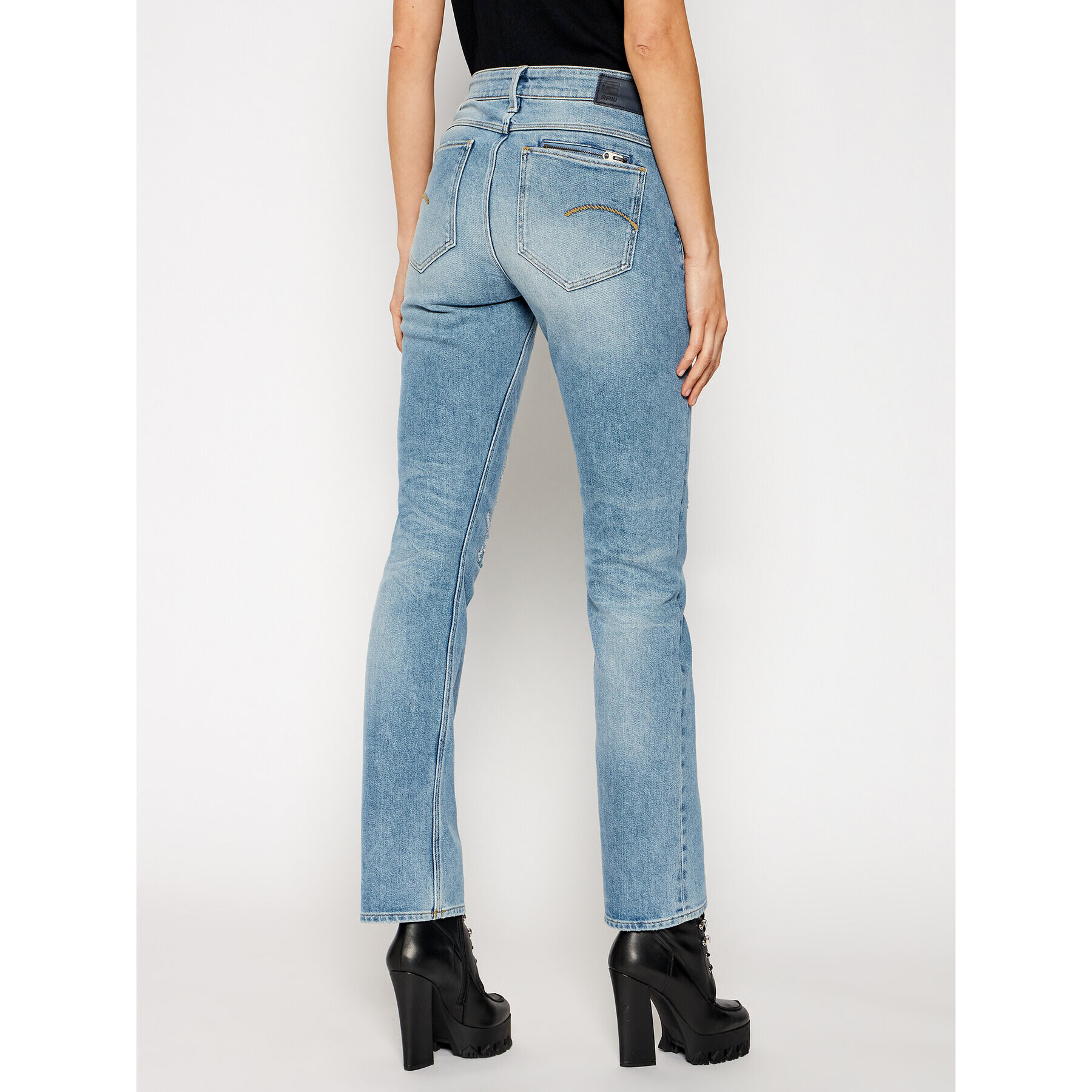 G-Star Raw Jeansy Noxer D17192-B454-C294 Modrá Straight Fit - Pepit.cz