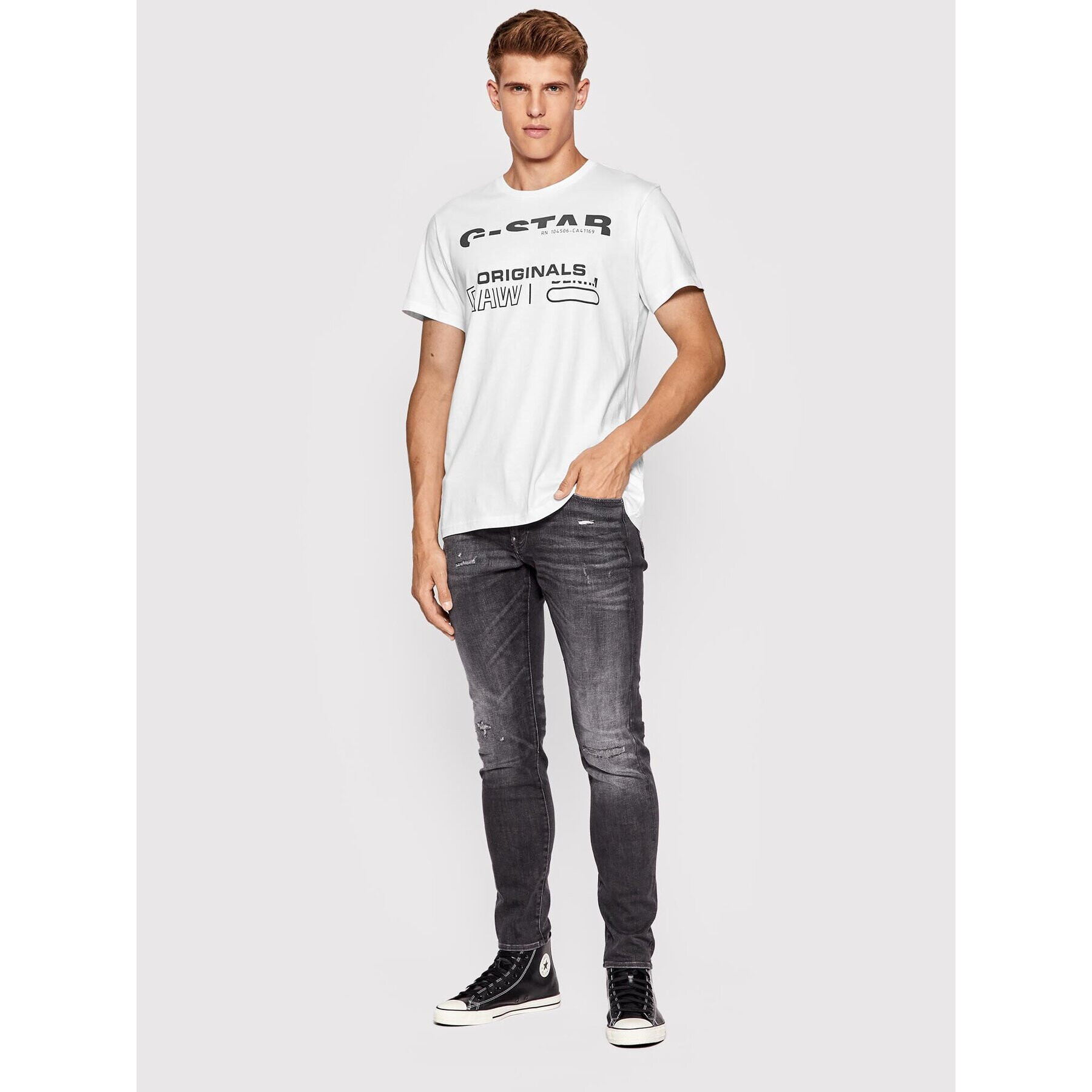 G-Star Raw Jeansy Revend Fwd D20071-A634-D323 Černá Skinny Fit - Pepit.cz