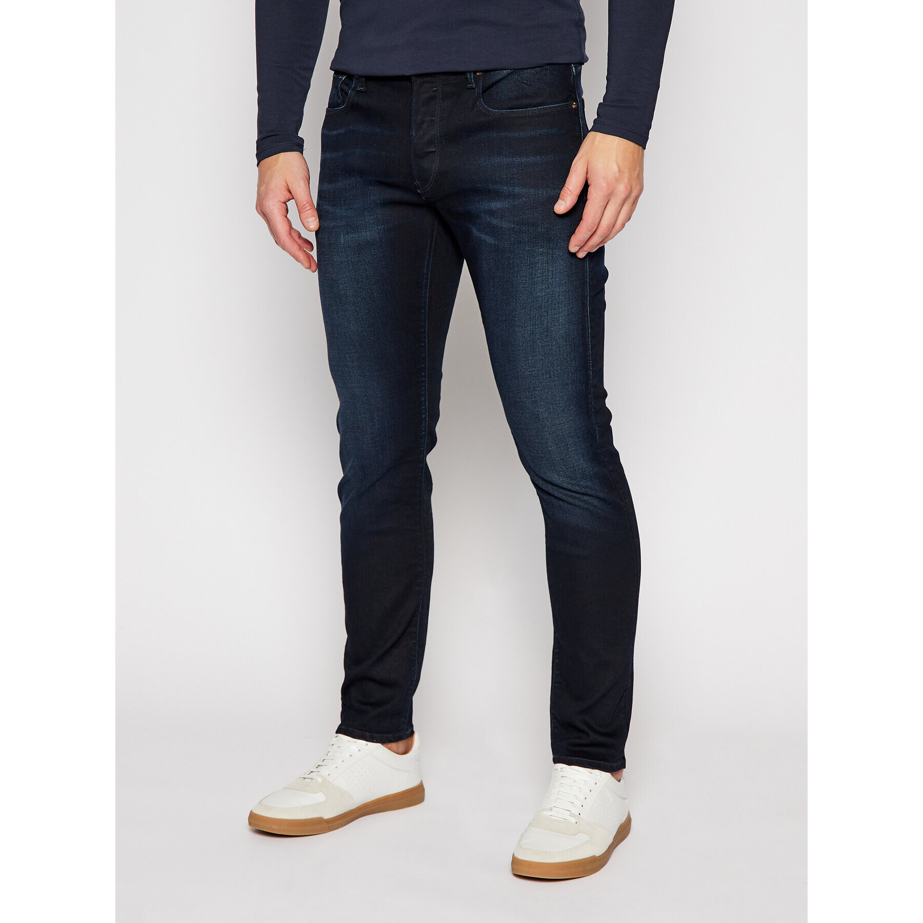 G-Star Raw Jeansy Slim Fit 3301 51001-5245-89 Tmavomodrá Slim Fit - Pepit.cz