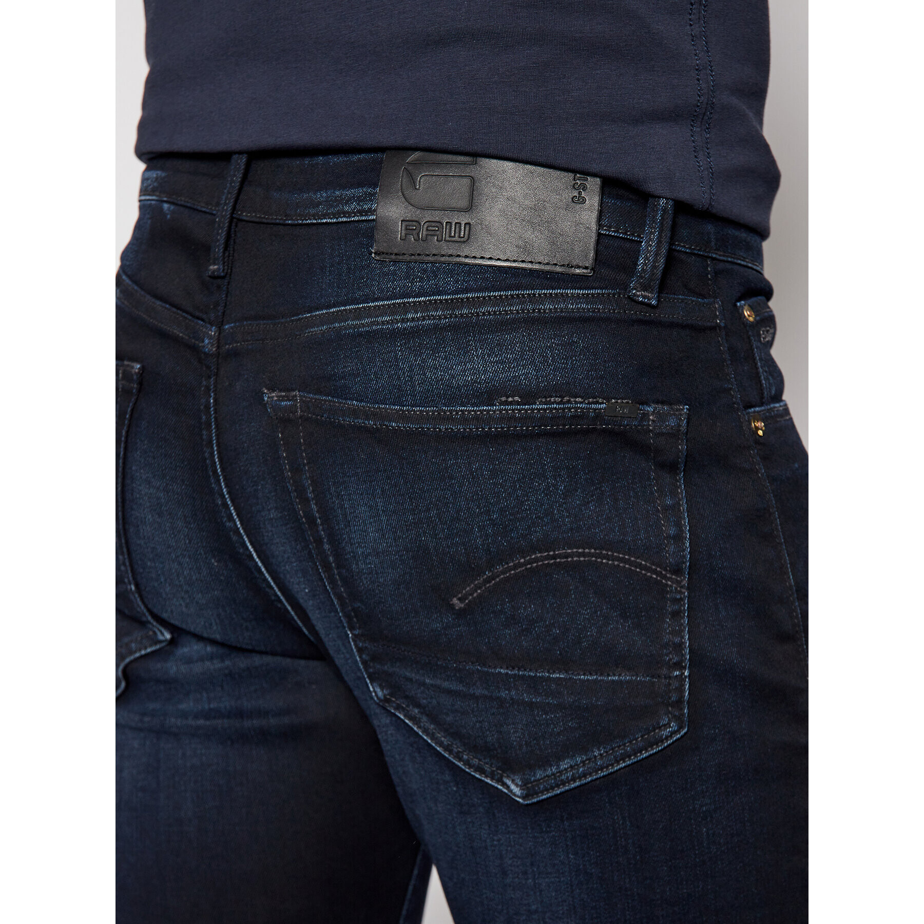 G-Star Raw Jeansy Slim Fit 3301 51001-5245-89 Tmavomodrá Slim Fit - Pepit.cz