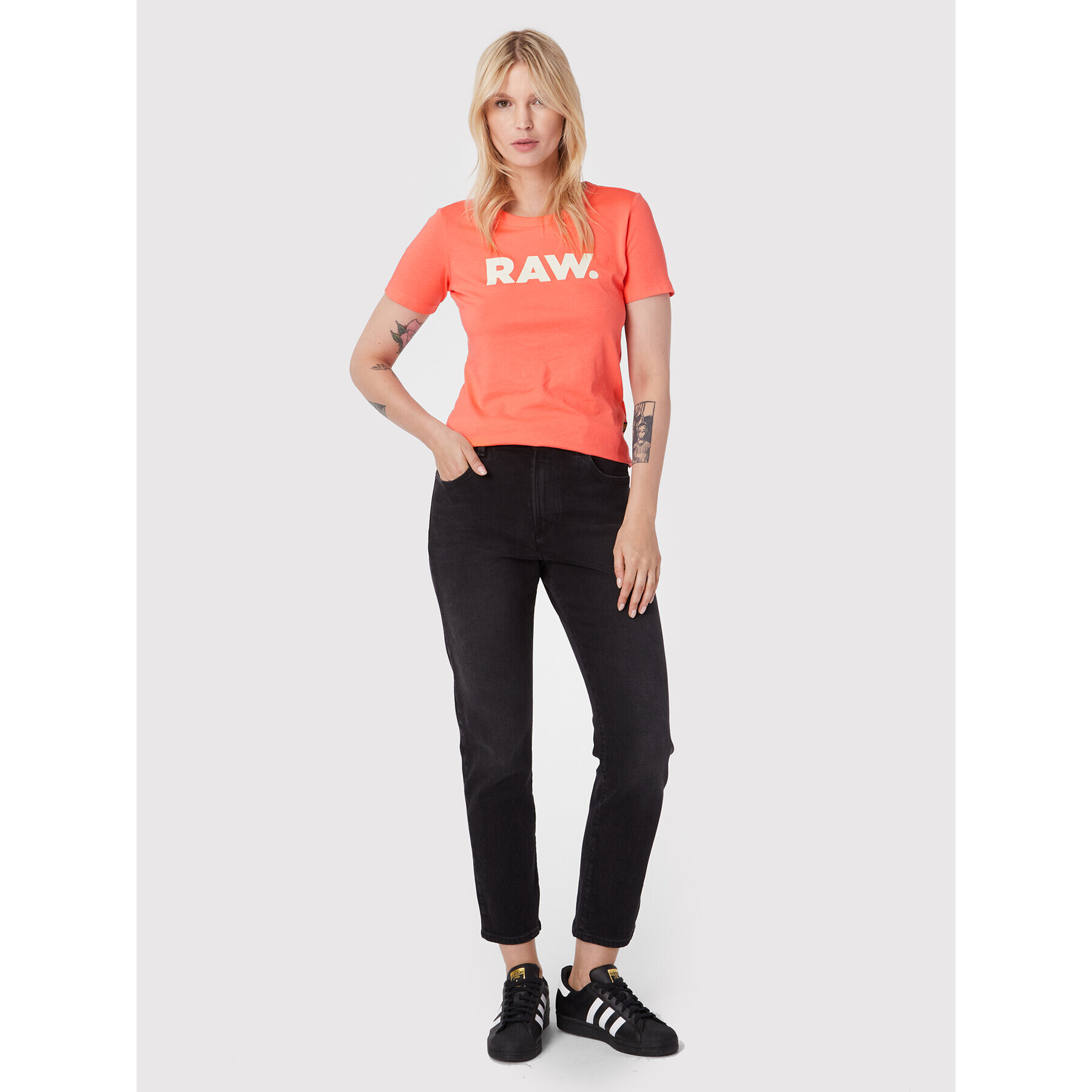 G-Star Raw Jeansy Virjinya D21078-B479-A814 Černá Slim Fit - Pepit.cz