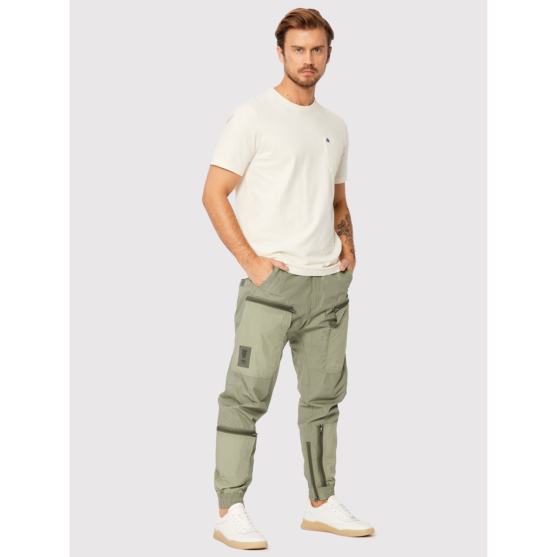 G-Star Raw Joggers kalhoty 3D Pm D22516-C973-2199 Zelená Relaxed Fit - Pepit.cz