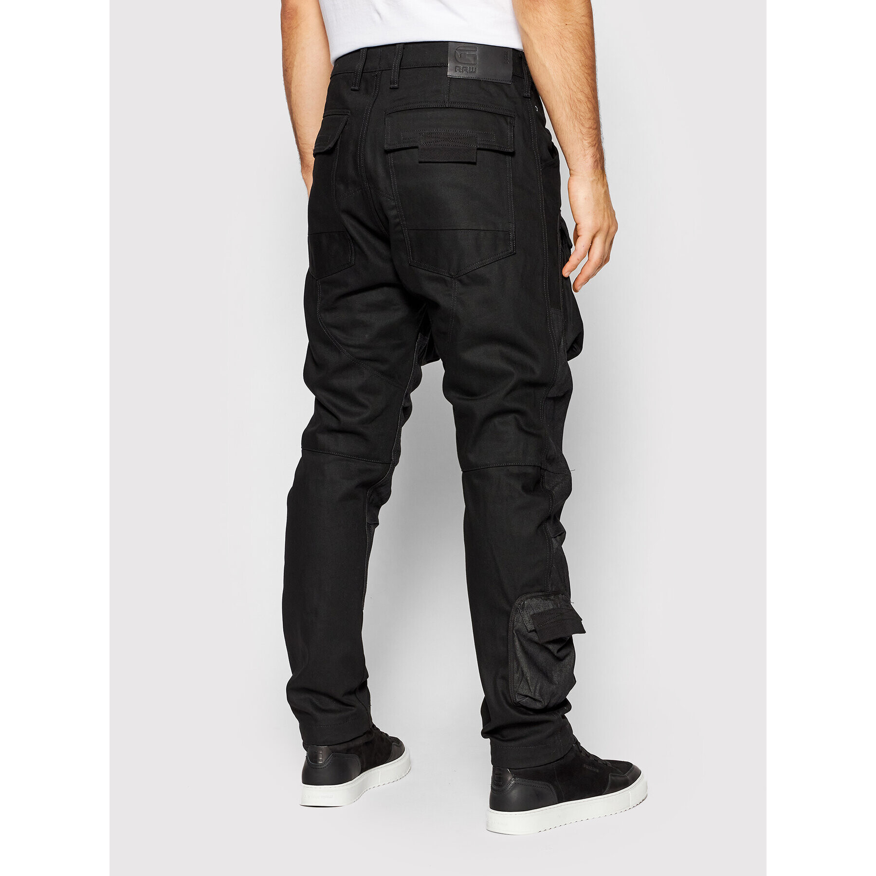 G-Star Raw Kalhoty z materiálu Cargo D20621-C526-A810 Černá Straight Fit - Pepit.cz