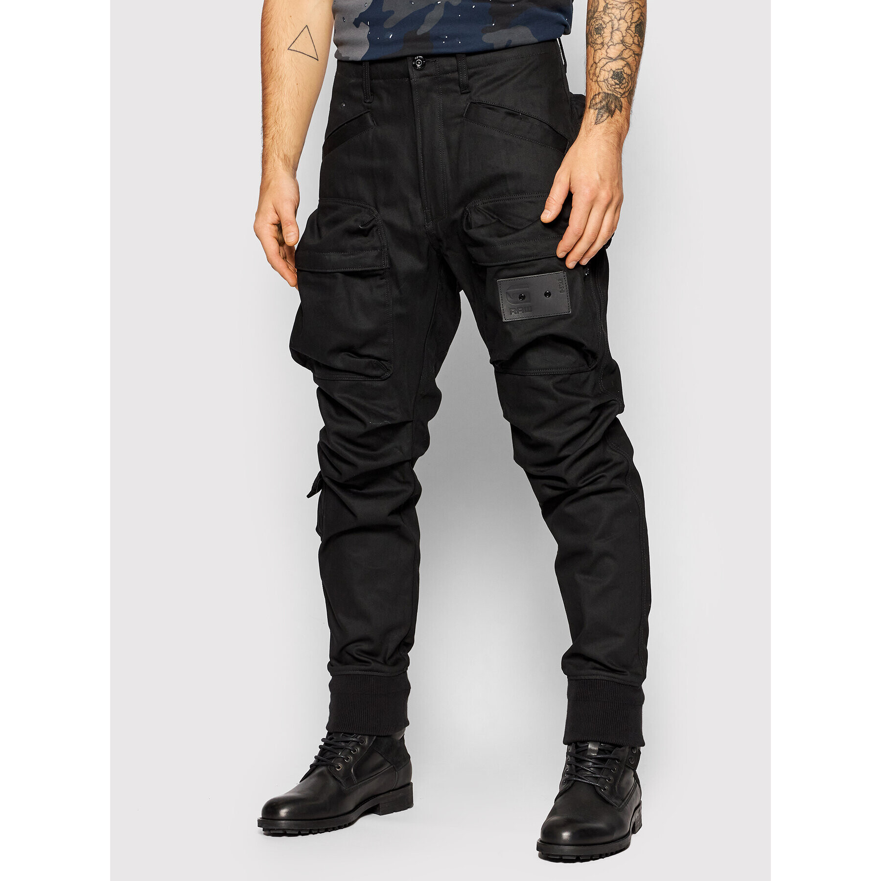 G-Star Raw Kalhoty z materiálu Cargo D20625-C526-A810 Černá Relaxed Fit - Pepit.cz