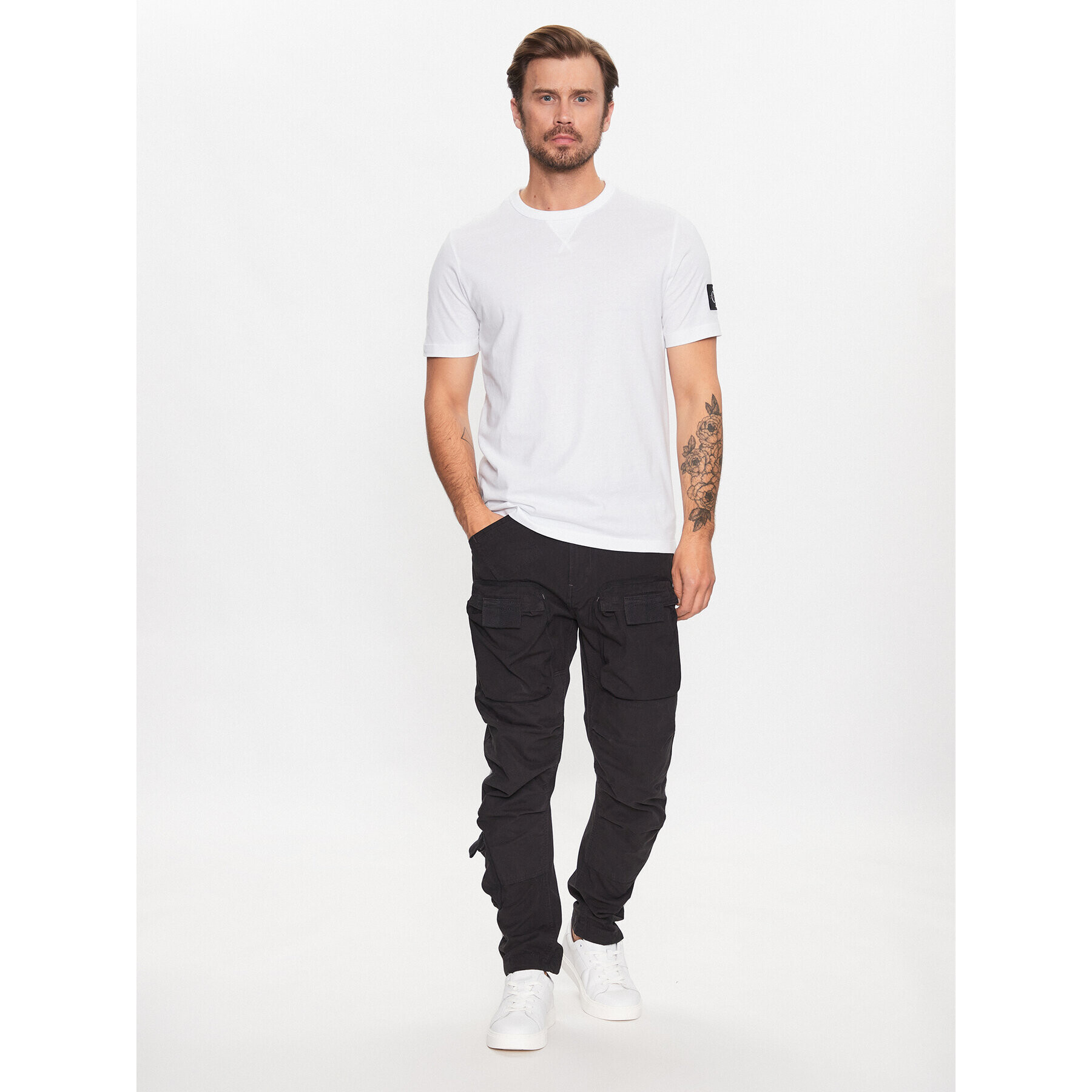 G-Star Raw Kalhoty z materiálu D19756-D385-B564 Černá Regular Fit - Pepit.cz