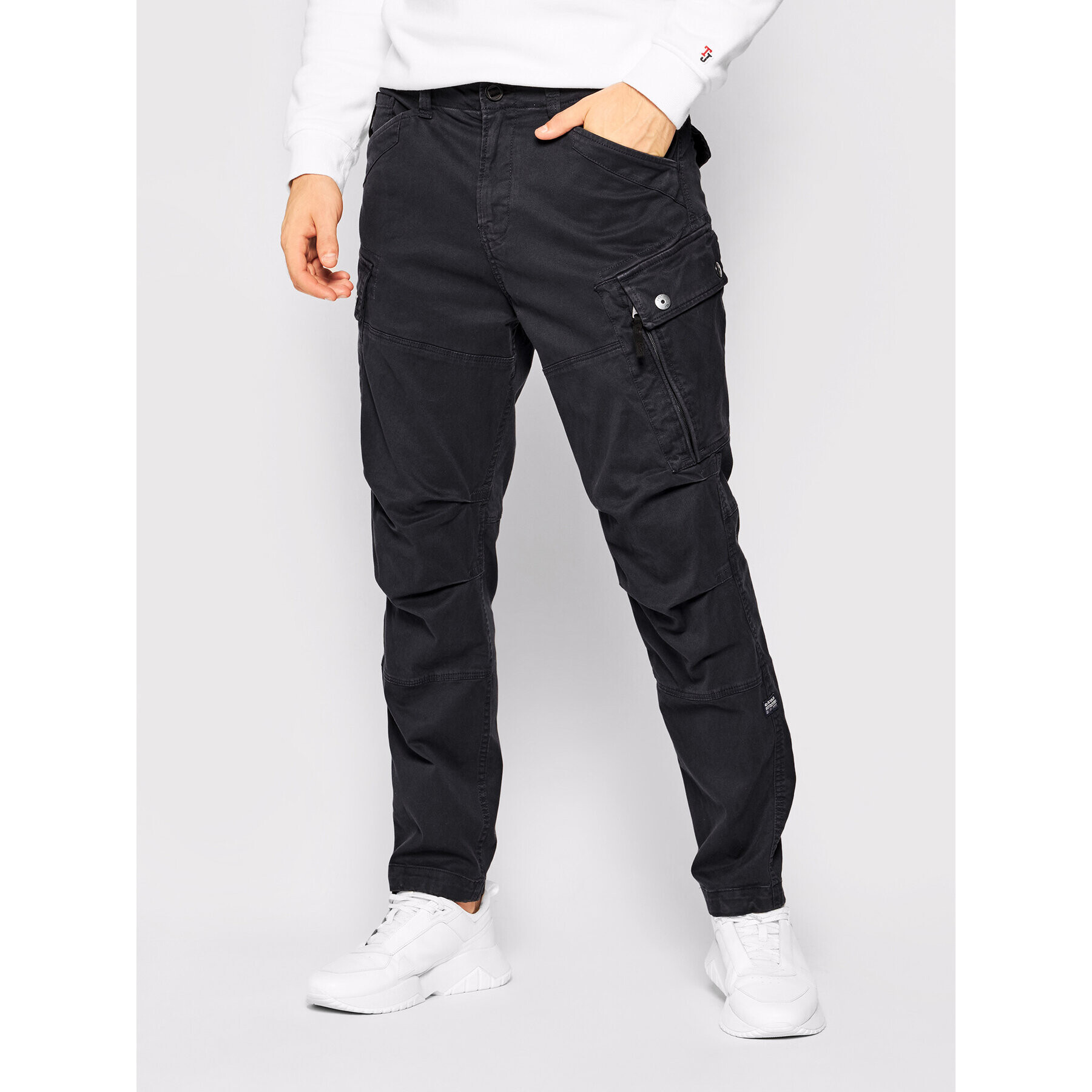 G-Star Raw Kalhoty z materiálu Roxic D14515-C096-B567 Tmavomodrá Regular Fit - Pepit.cz