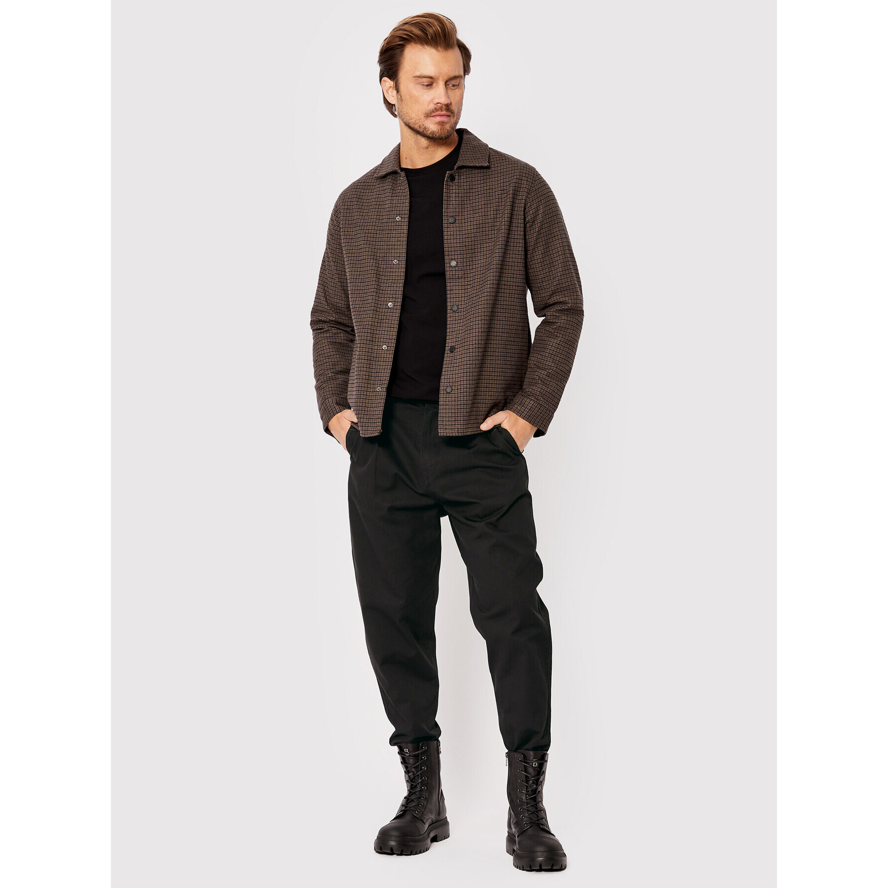 G-Star Raw Kalhoty z materiálu Worker D20147-C962-6484 Černá Relaxed Fit - Pepit.cz