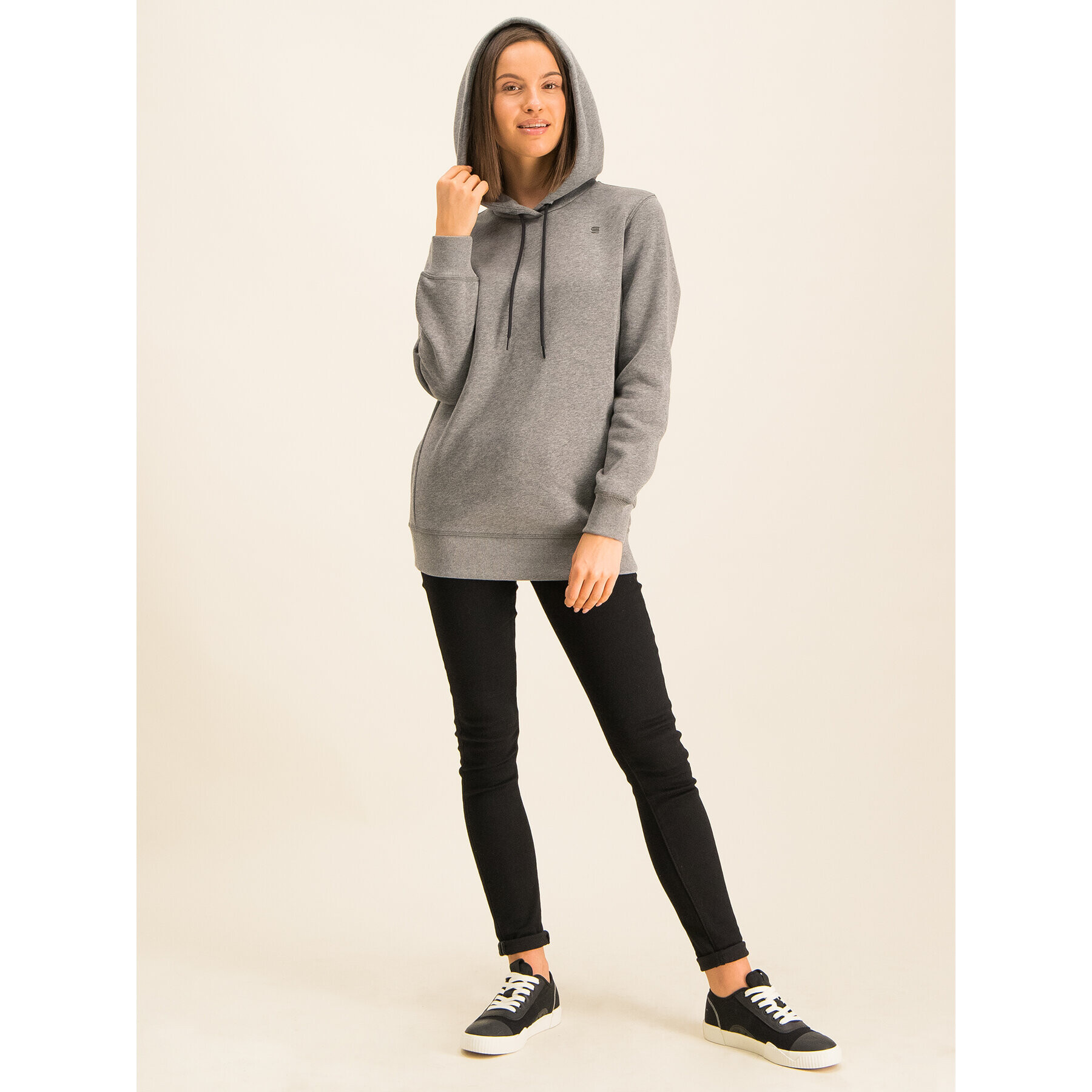 G-Star Raw Mikina Ashor Sweat D15686-A971-905 Šedá Regular Fit - Pepit.cz