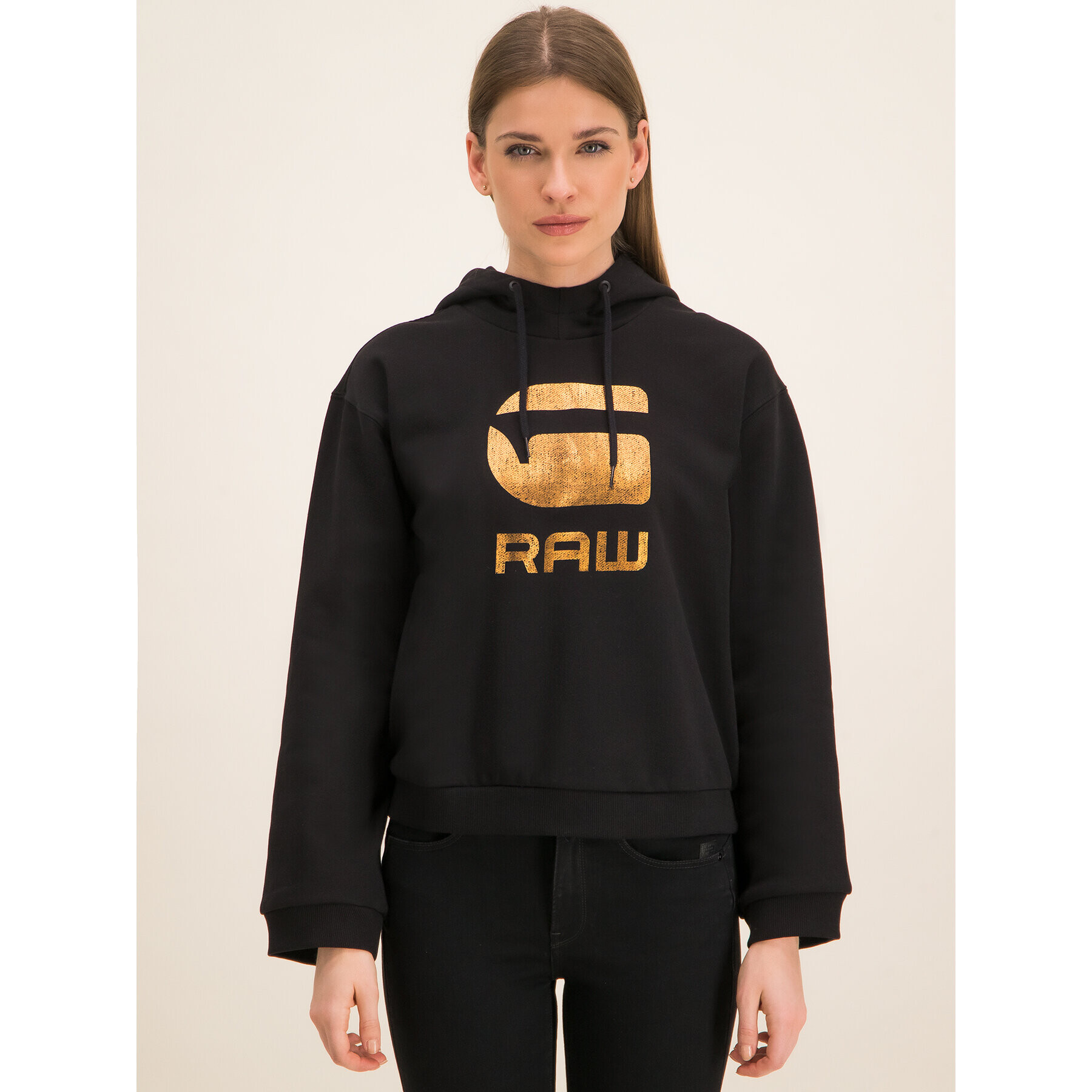 G-Star Raw Mikina Graphic 21 D15964-A975-6484 Černá Straight Fit - Pepit.cz