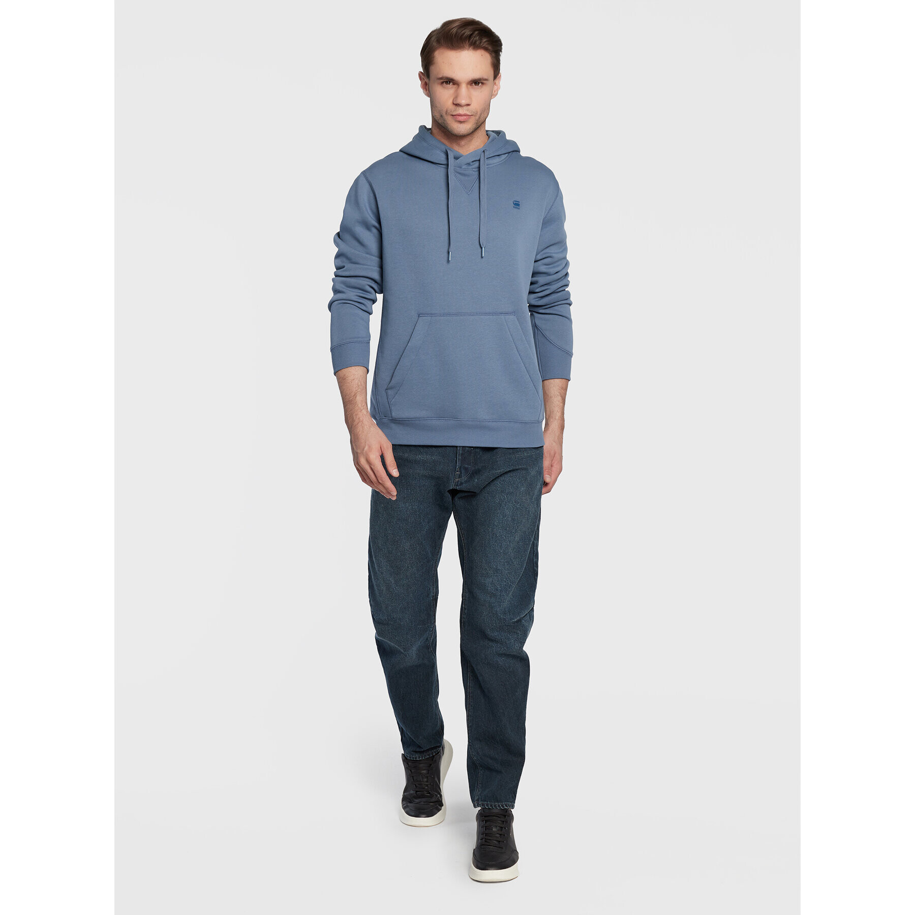 G-Star Raw Mikina Premium Core D16121-C235-2182 Modrá Regular Fit - Pepit.cz