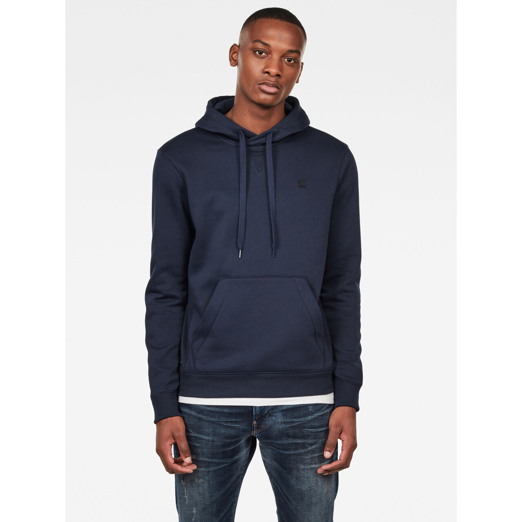 G-Star Raw Mikina Premium Core D16121-C235-6067 Tmavomodrá Regular Fit - Pepit.cz