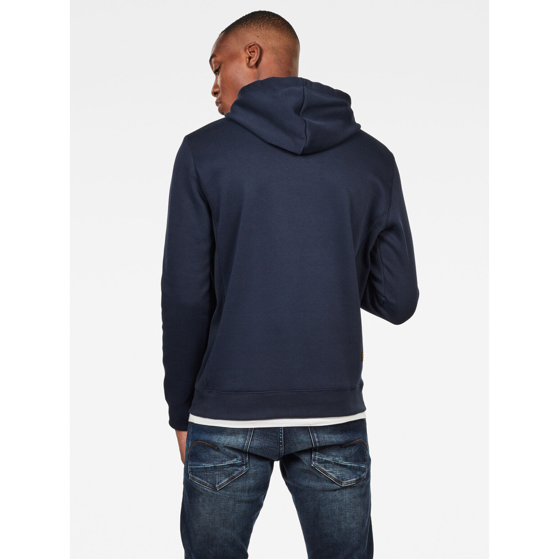 G-Star Raw Mikina Premium Core D16121-C235-6067 Tmavomodrá Regular Fit - Pepit.cz