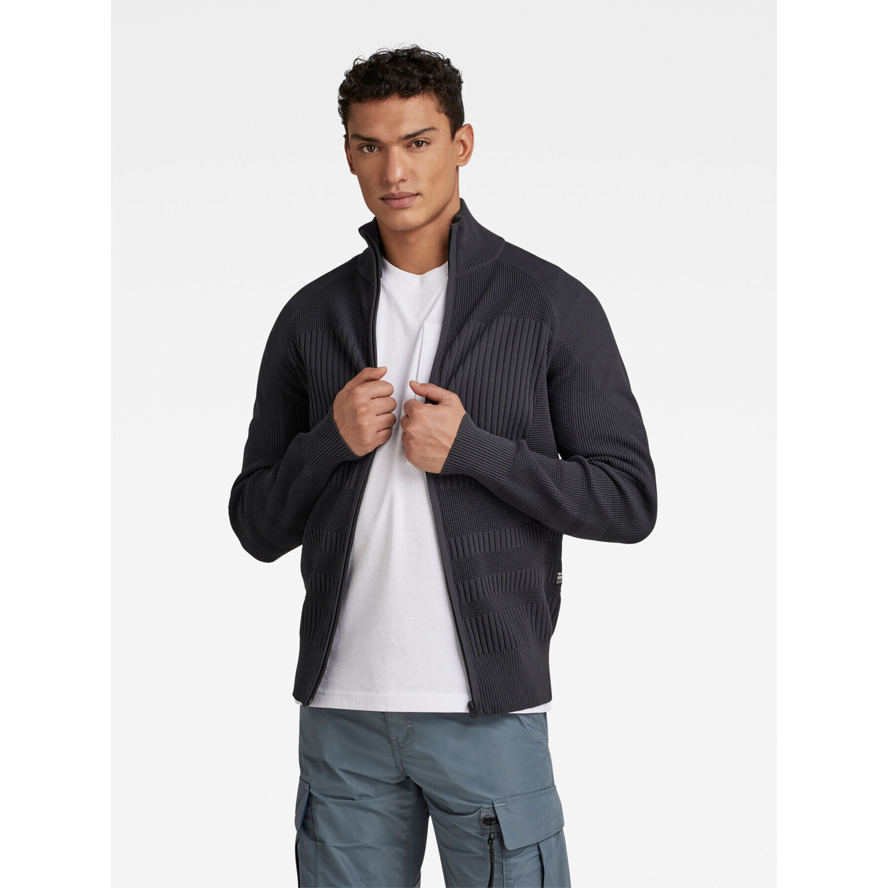 G-Star Raw Svetr D23980-D465-992 Šedá Regular Fit - Pepit.cz