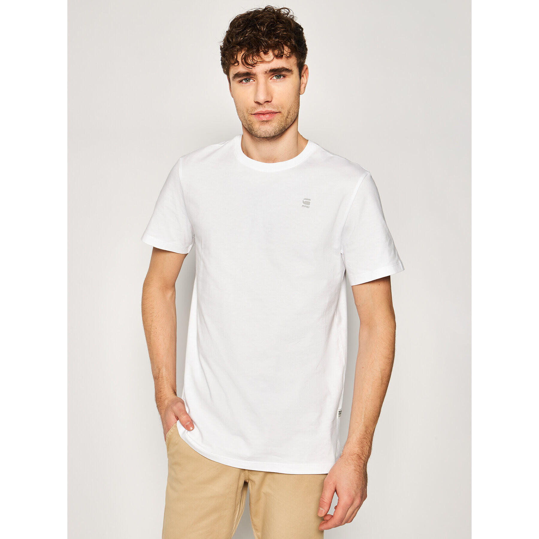 G-Star Raw T-Shirt Base-S D16411-336-110 Bílá Regular Fit - Pepit.cz