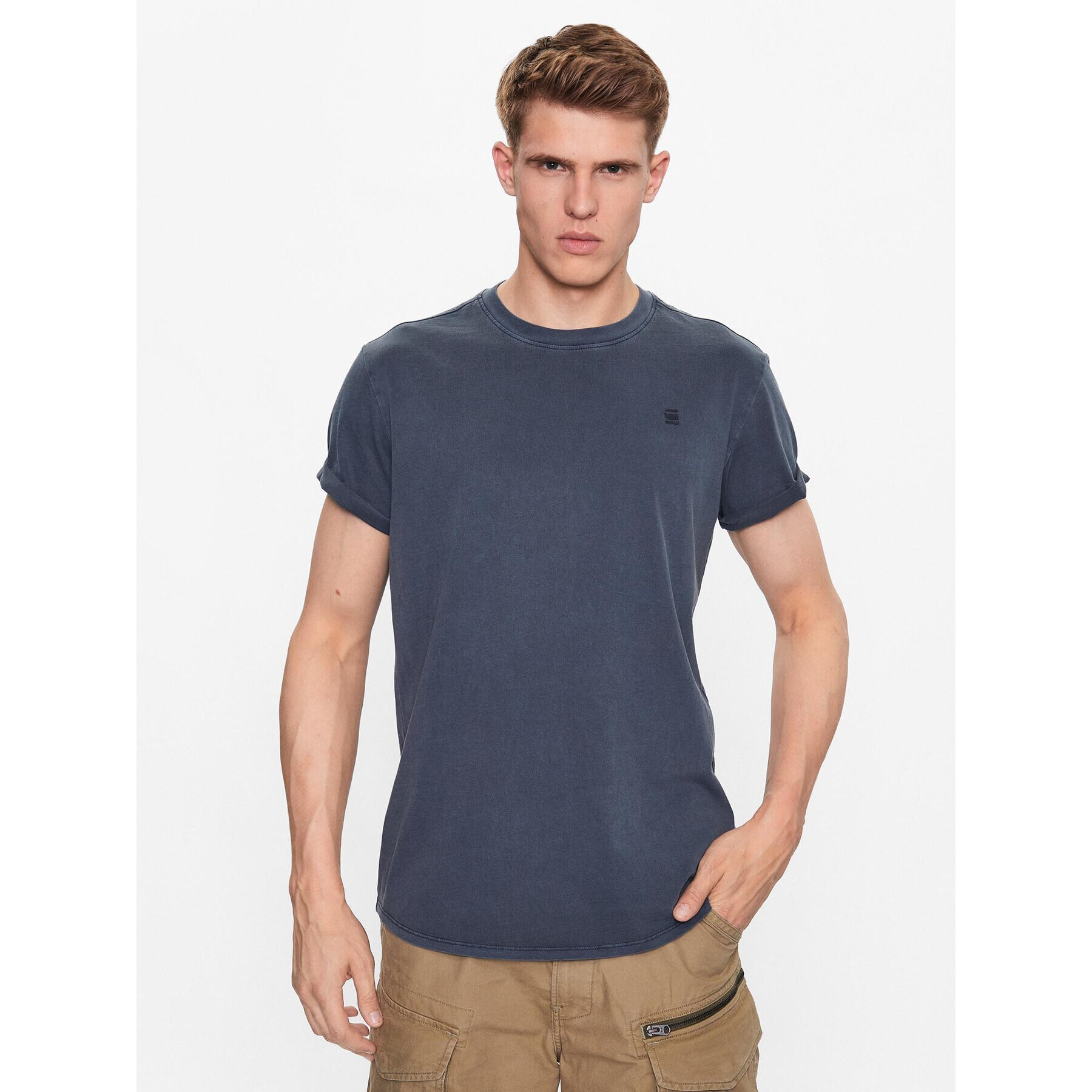 G-Star Raw T-Shirt D16396-2653-D418 Modrá Regular Fit - Pepit.cz