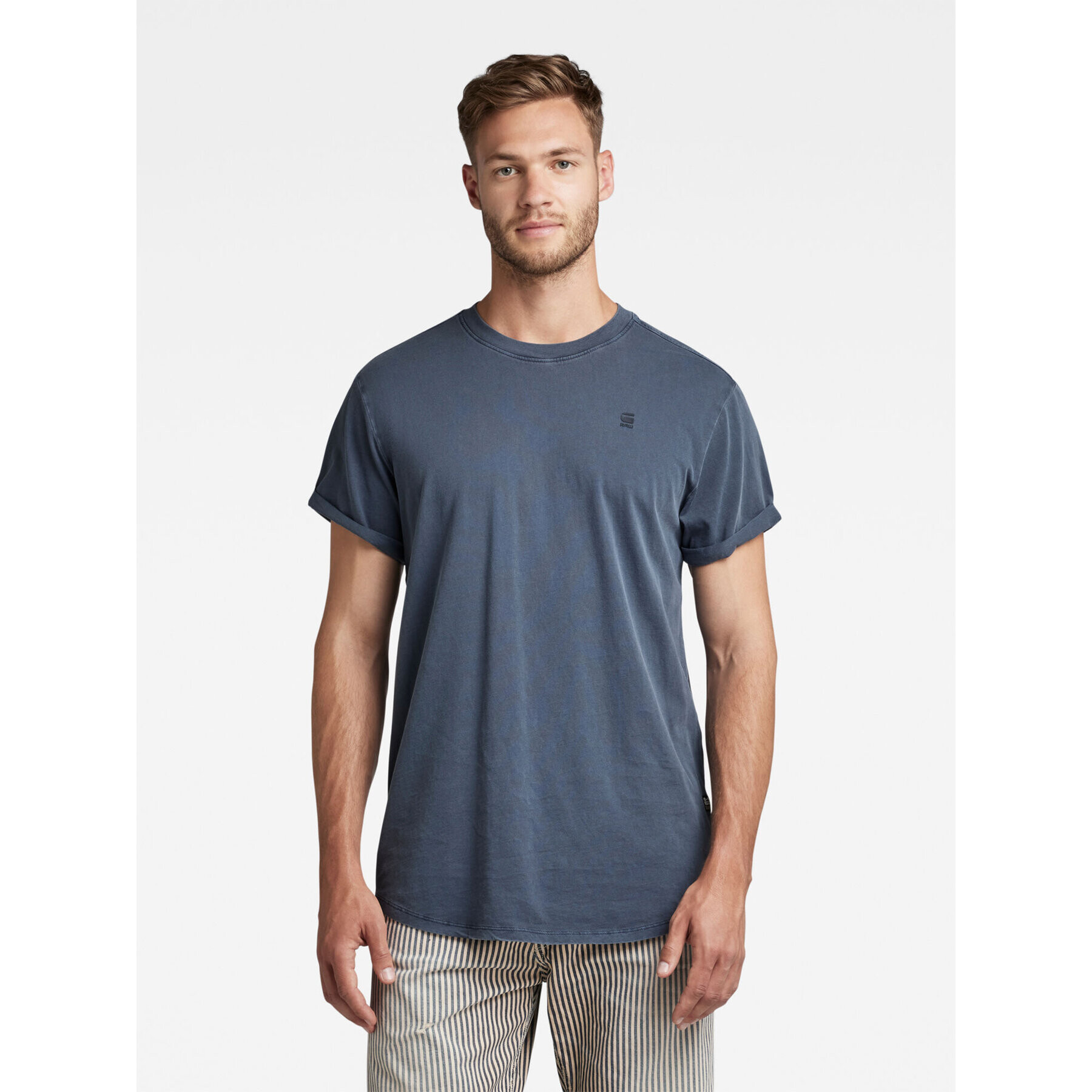 G-Star Raw T-Shirt D16396-2653-D418 Modrá Regular Fit - Pepit.cz