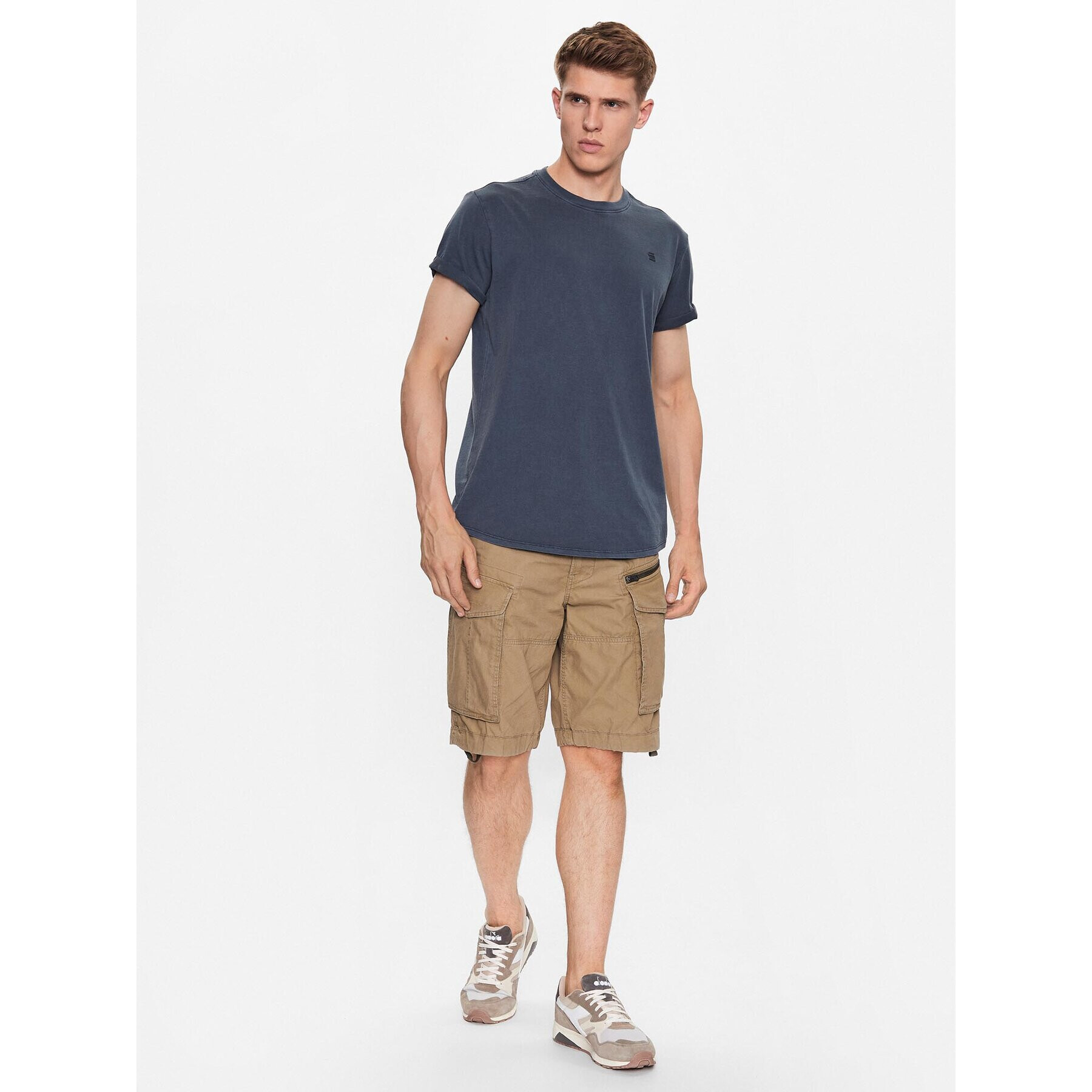 G-Star Raw T-Shirt D16396-2653-D418 Modrá Regular Fit - Pepit.cz