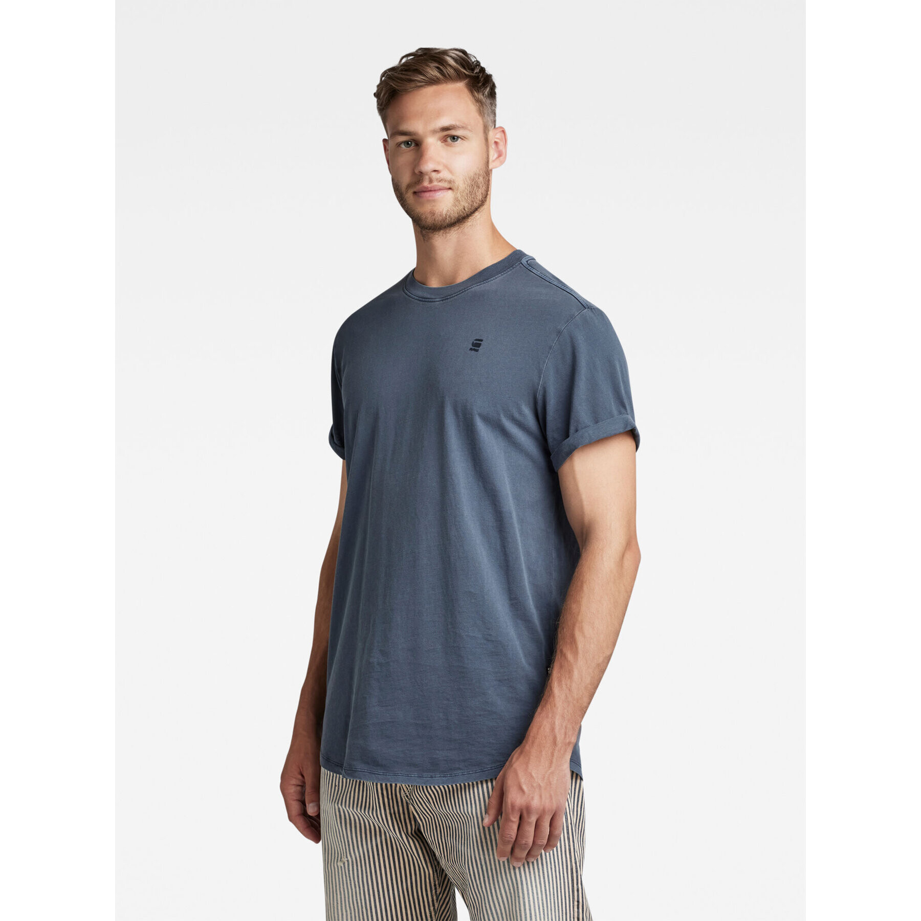 G-Star Raw T-Shirt D16396-2653-D418 Modrá Regular Fit - Pepit.cz