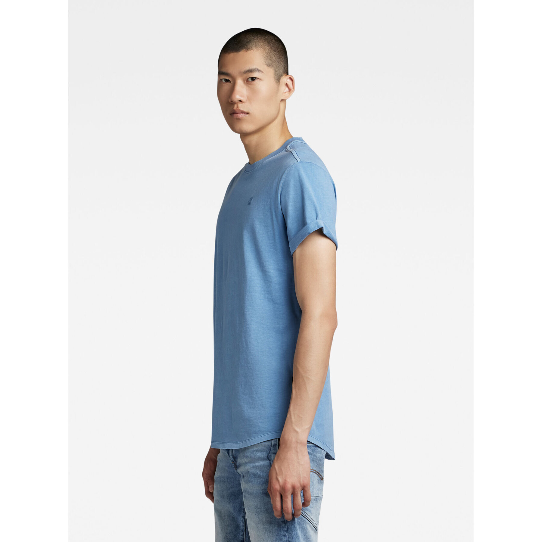 G-Star Raw T-Shirt D16396-2653-D853 Modrá Regular Fit - Pepit.cz