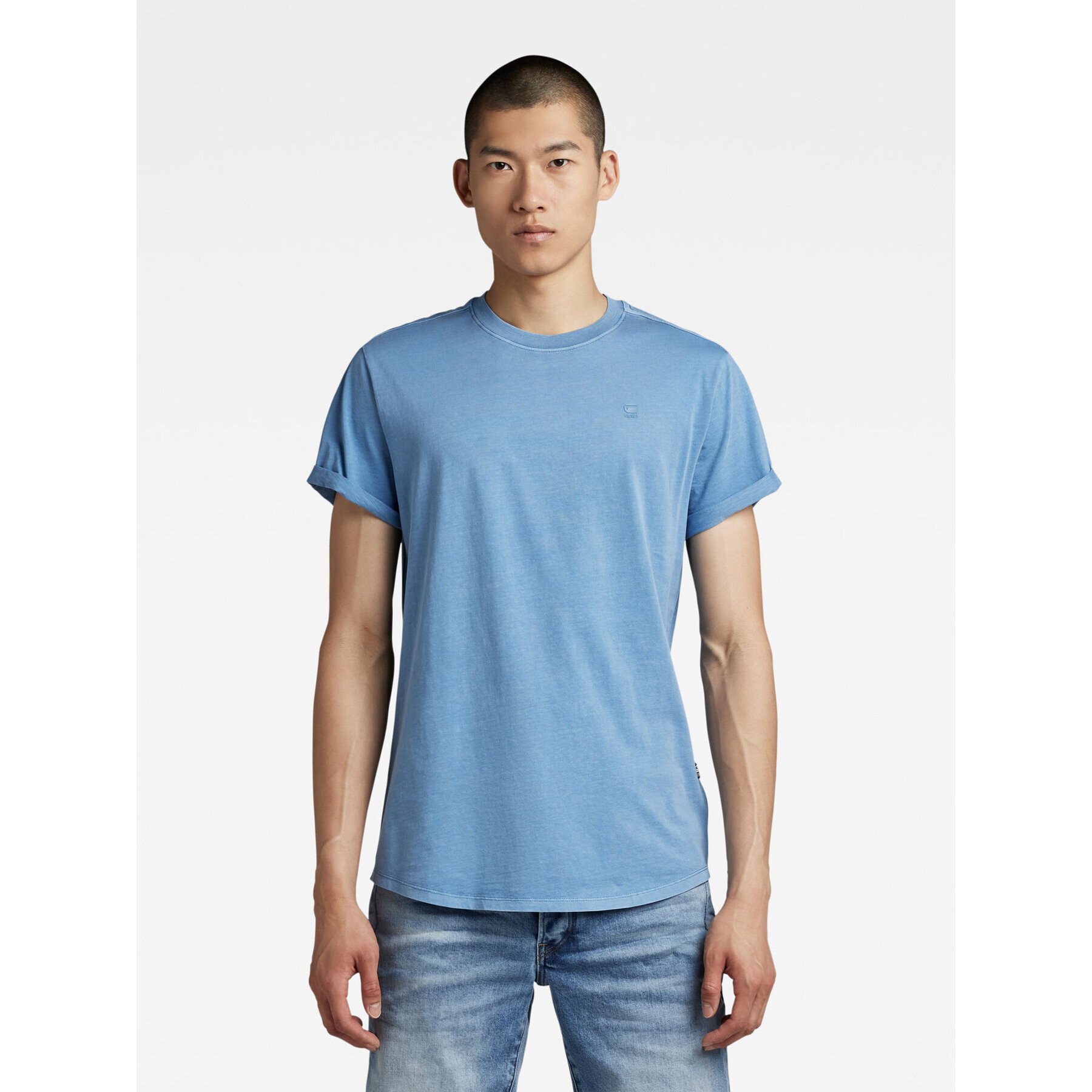 G-Star Raw T-Shirt D16396-2653-D853 Modrá Regular Fit - Pepit.cz