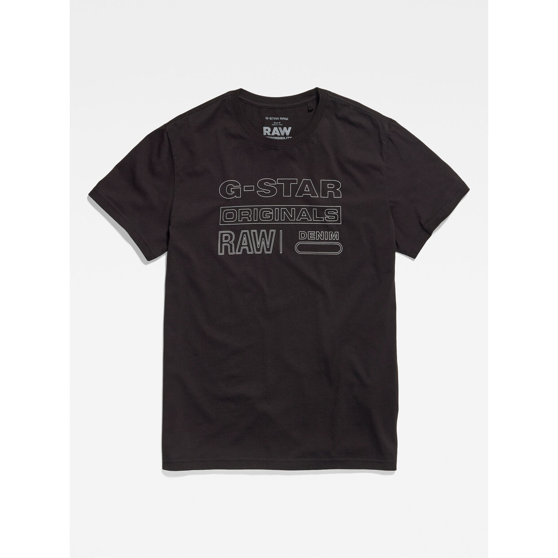 G-Star Raw T-Shirt D22775-C506-6484 Černá Regular Fit - Pepit.cz