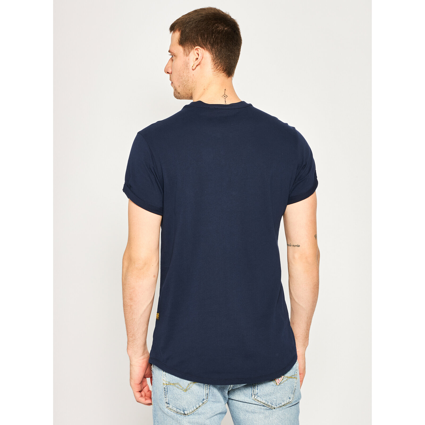 G-Star Raw T-Shirt Lash R T D16396-2653-B111 Tmavomodrá Regular Fit - Pepit.cz