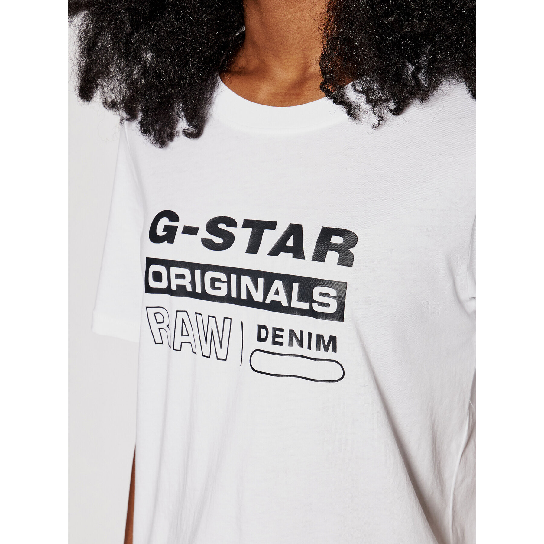 G-Star Raw T-Shirt Lyon D19953-4107-110 Bílá Regular Fit - Pepit.cz