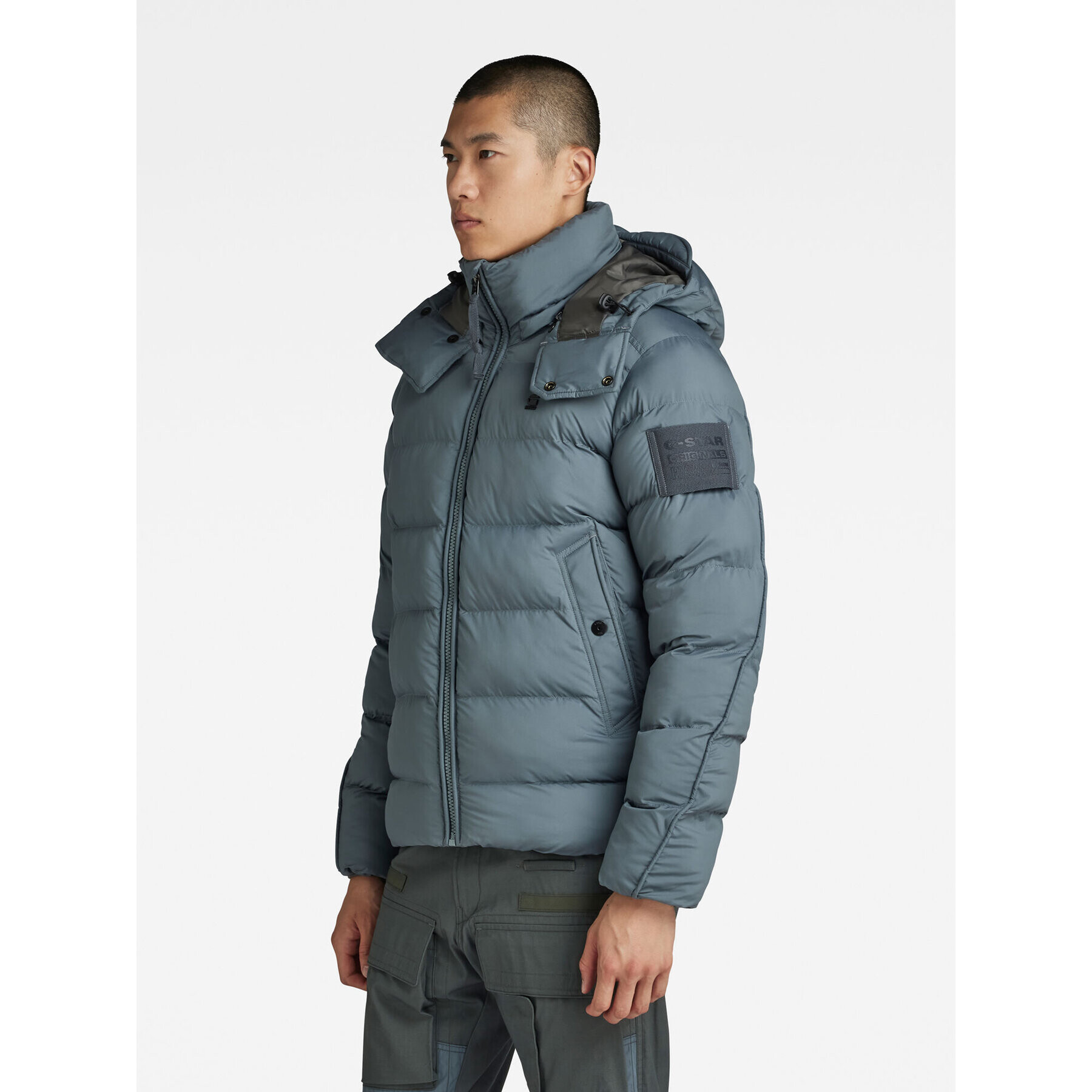 G-Star Raw Vatovaná bunda G-Whistler D20100-D199-5781 Modrá Regular Fit - Pepit.cz