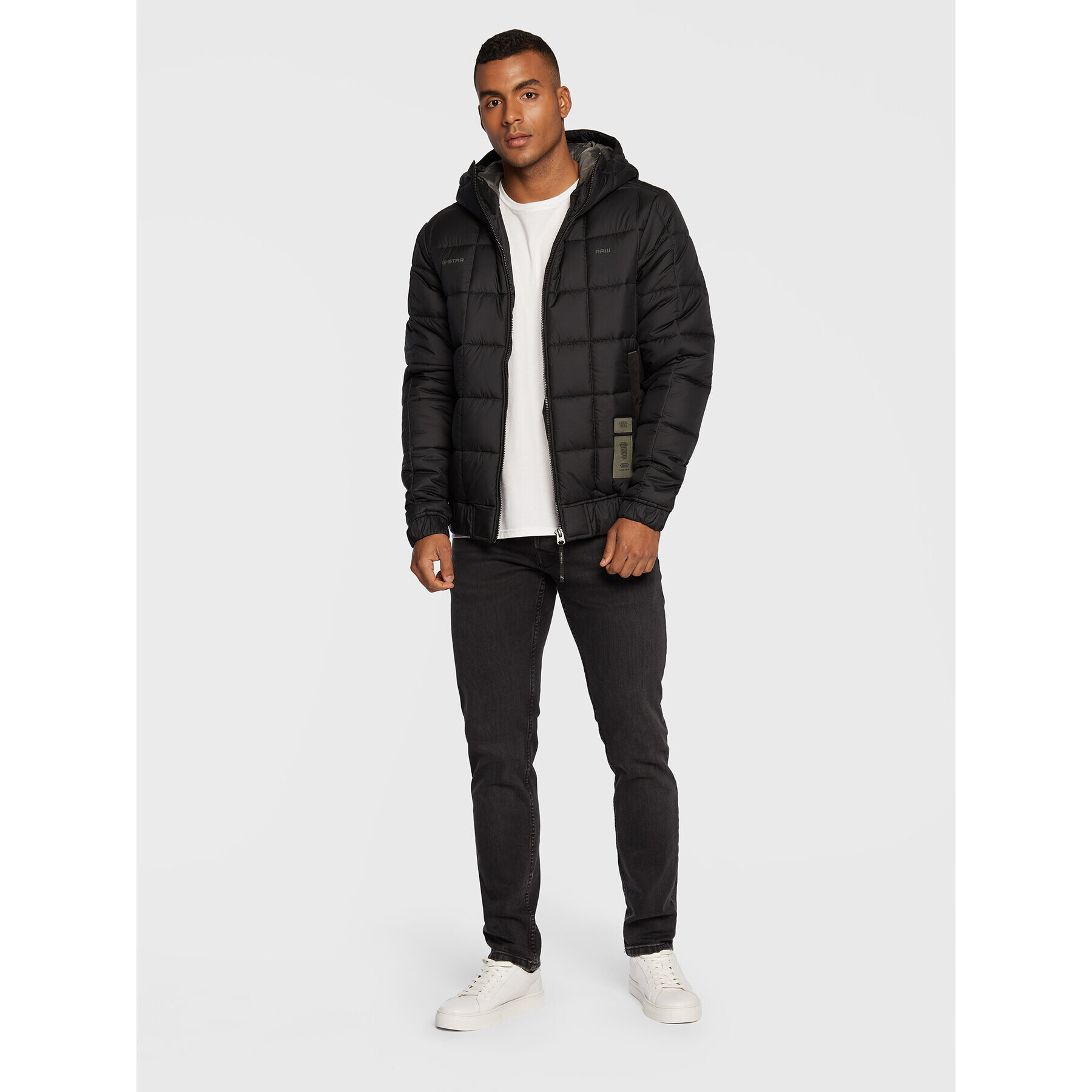 G-Star Raw Vatovaná bunda Meefic D22716-B958-6484 Černá Regular Fit - Pepit.cz