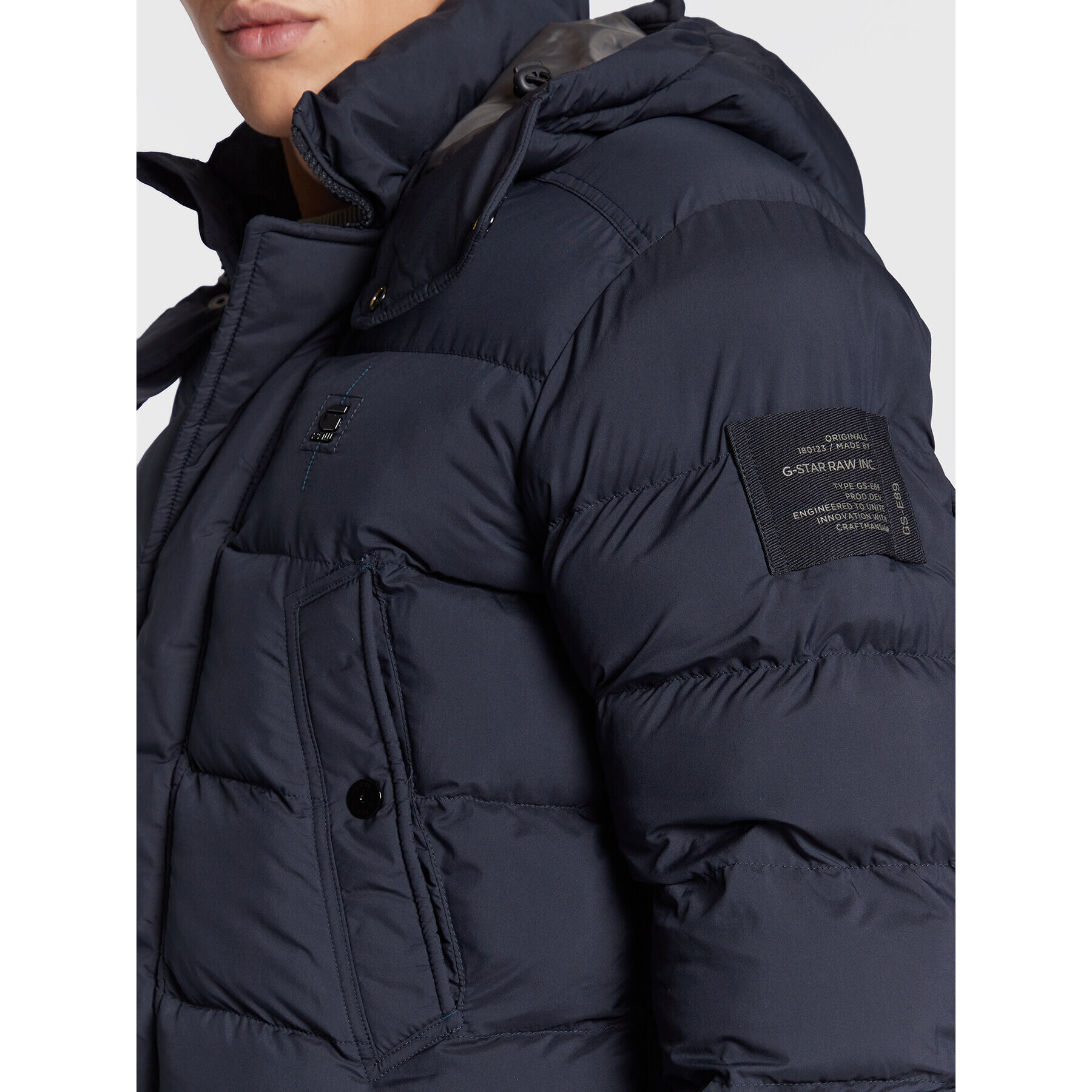 G-Star Raw Vatovaná bunda Whistler D20102-D199-C742 Tmavomodrá Regular Fit - Pepit.cz