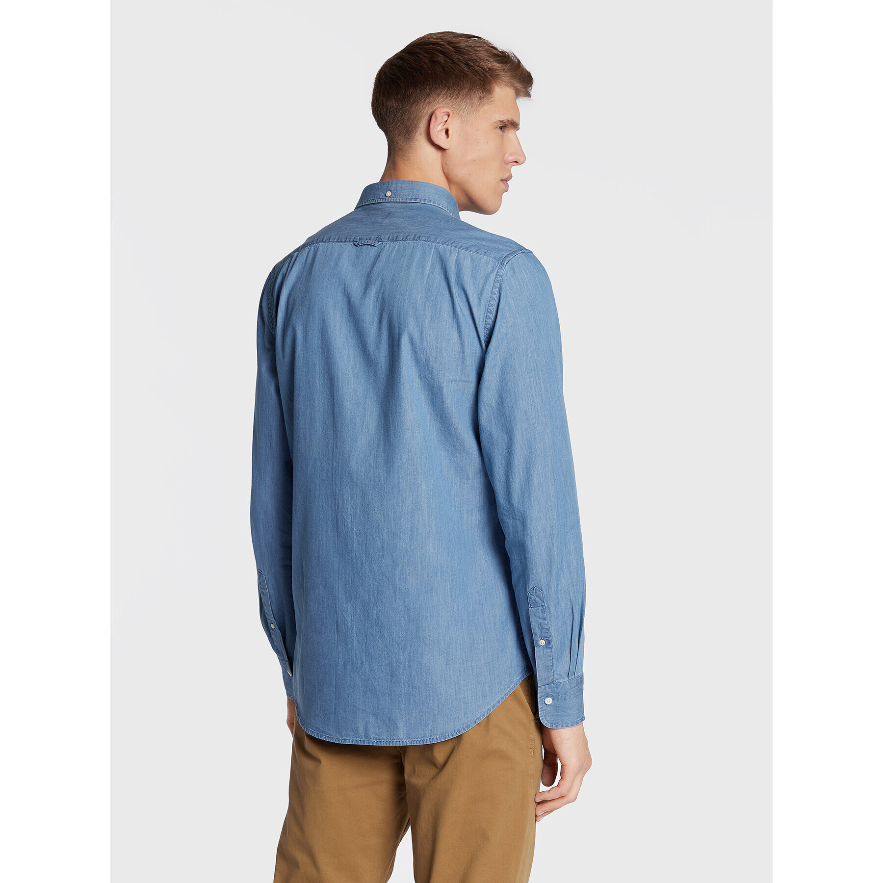 Gant džínová košile Indigo 3040522 Modrá Slim Fit - Pepit.cz