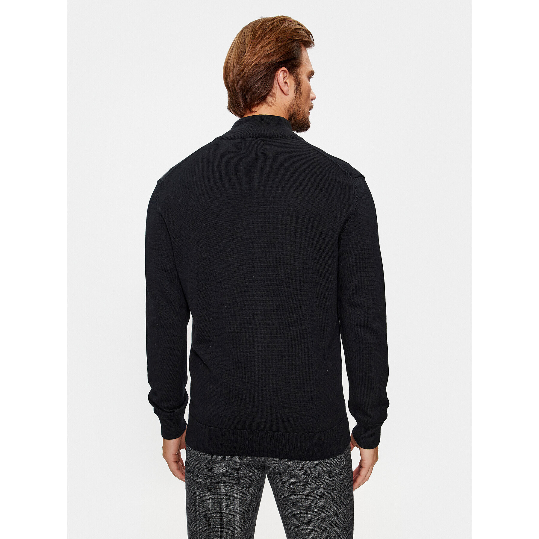 Gant Kardigan Casual Cotton Zip 8030164 Černá Regular Fit - Pepit.cz