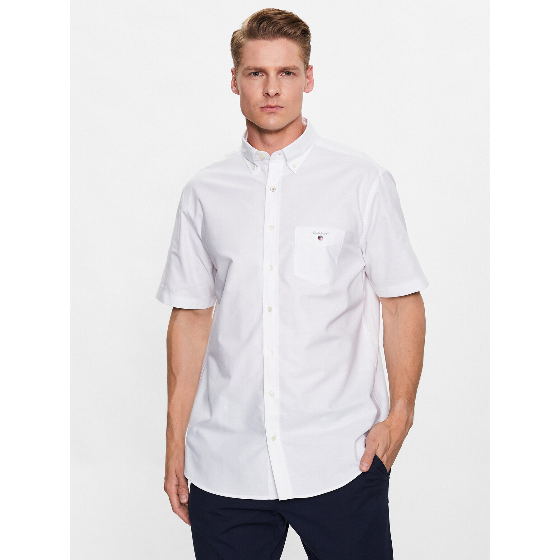 Gant Košile Oxford 3046001 Bílá Regular Fit - Pepit.cz