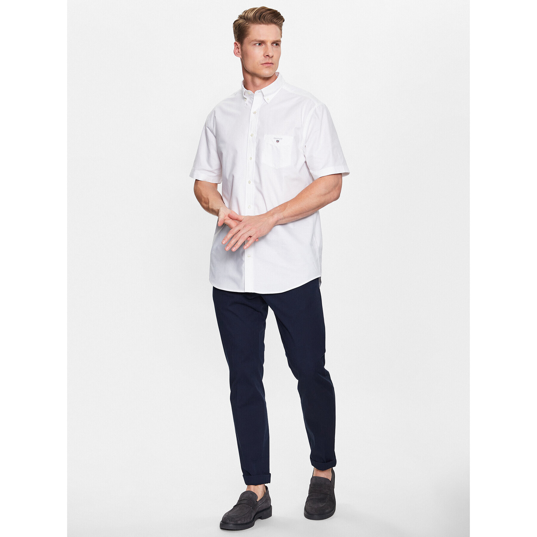 Gant Košile Oxford 3046001 Bílá Regular Fit - Pepit.cz