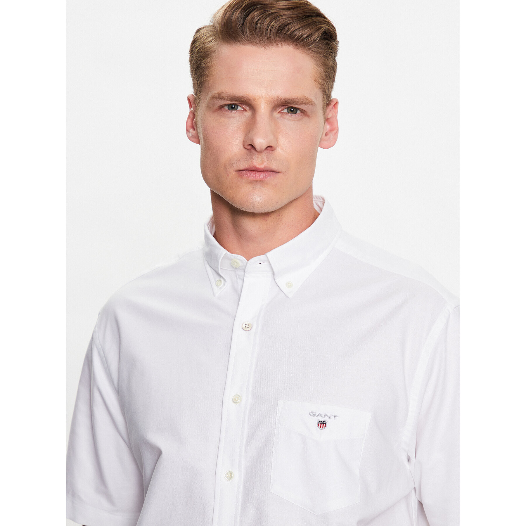 Gant Košile Oxford 3046001 Bílá Regular Fit - Pepit.cz