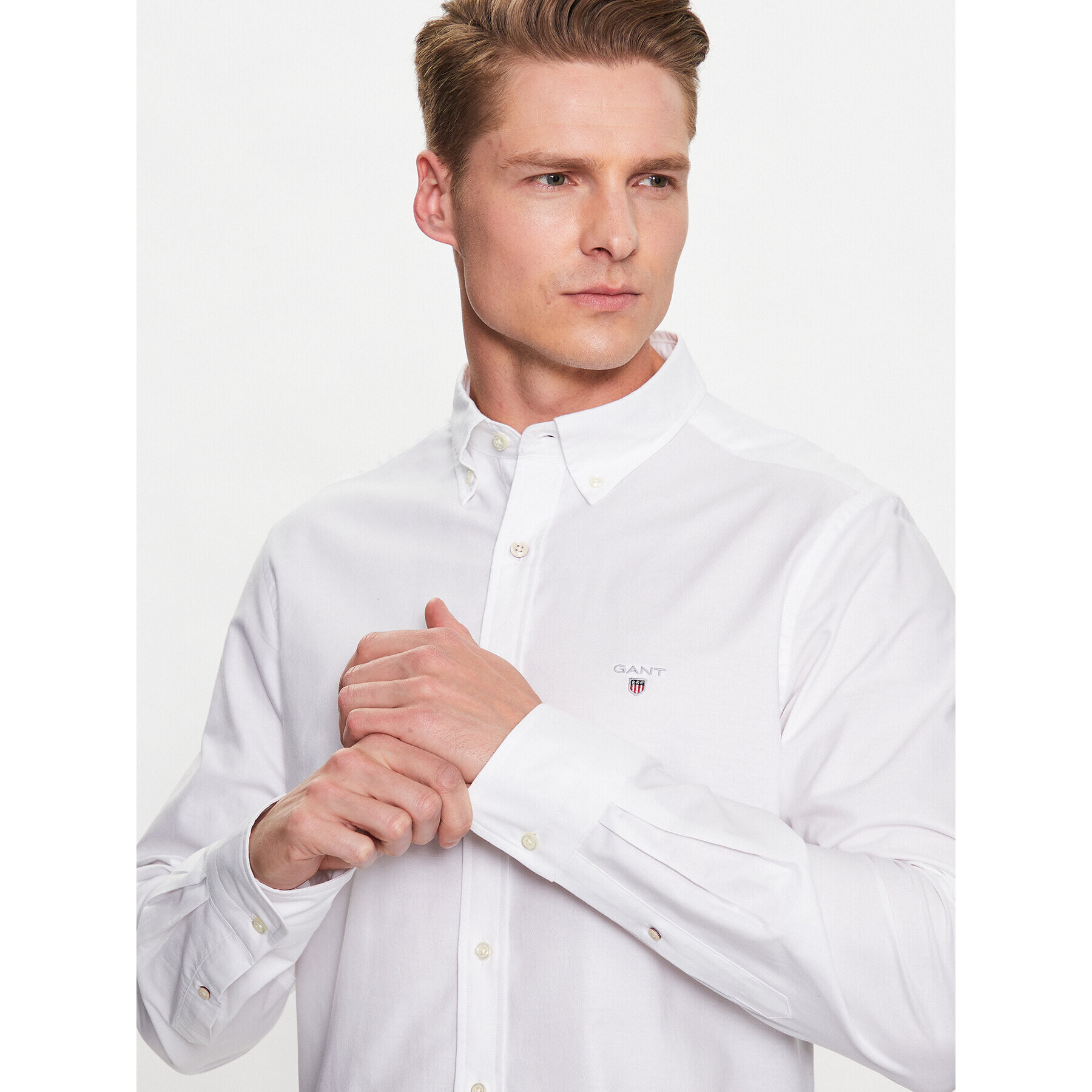 Gant Košile Oxford 3046002 Bílá Slim Fit - Pepit.cz