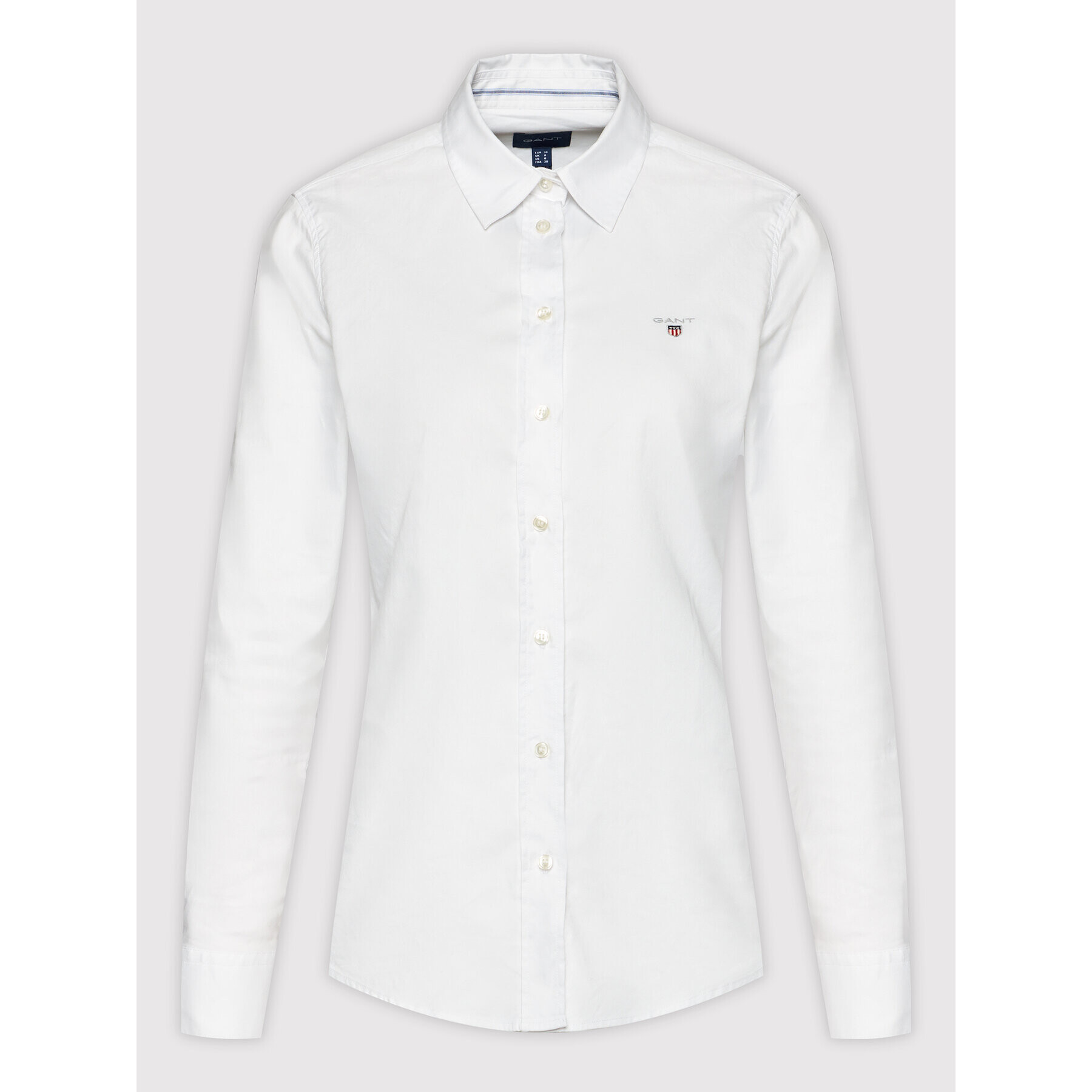 Gant Košile Stretch Oxford Solid 432681 Bílá Slim Fit - Pepit.cz