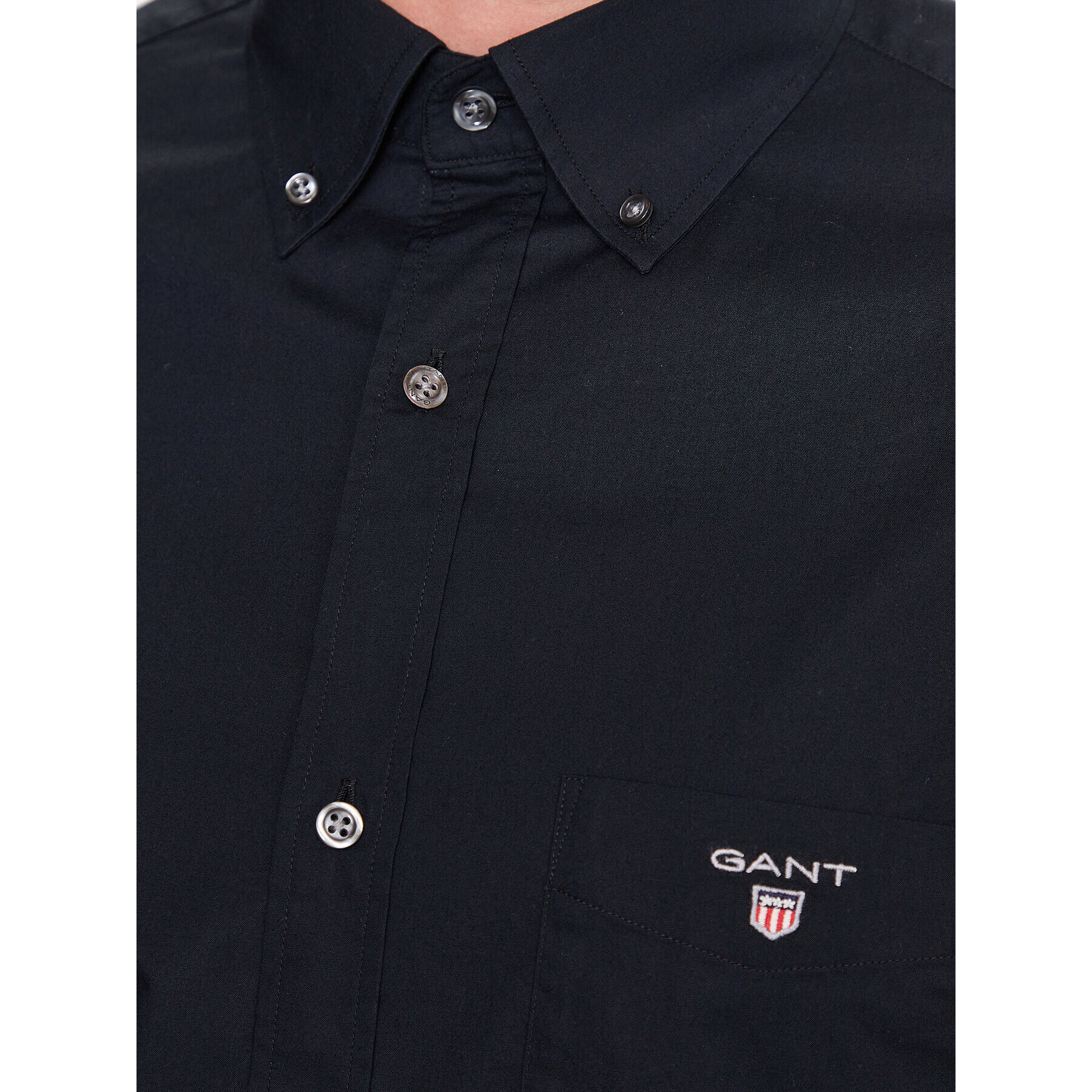 Gant Košile The Broadcloth Reg 3046400 Černá Regular Fit - Pepit.cz