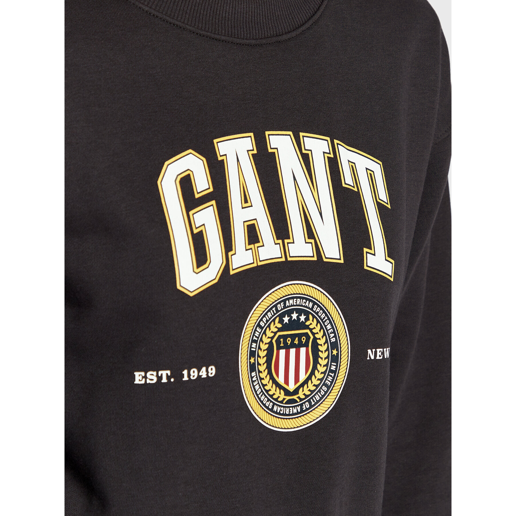 Gant Mikina Crest Shield 4203666 Černá Regular Fit - Pepit.cz