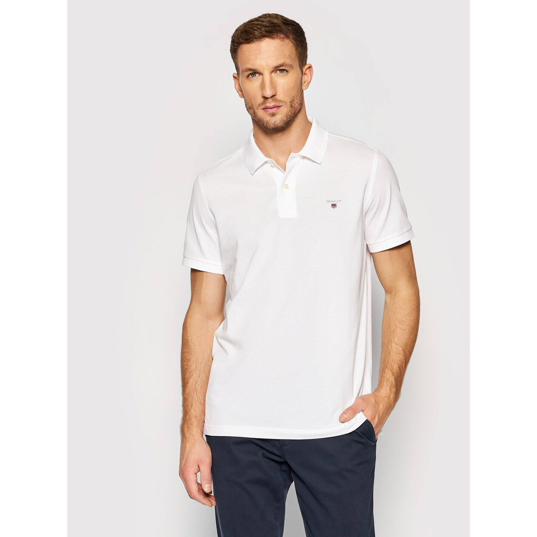 Gant Polokošile Original Pique 2201 Bílá Regular Fit - Pepit.cz