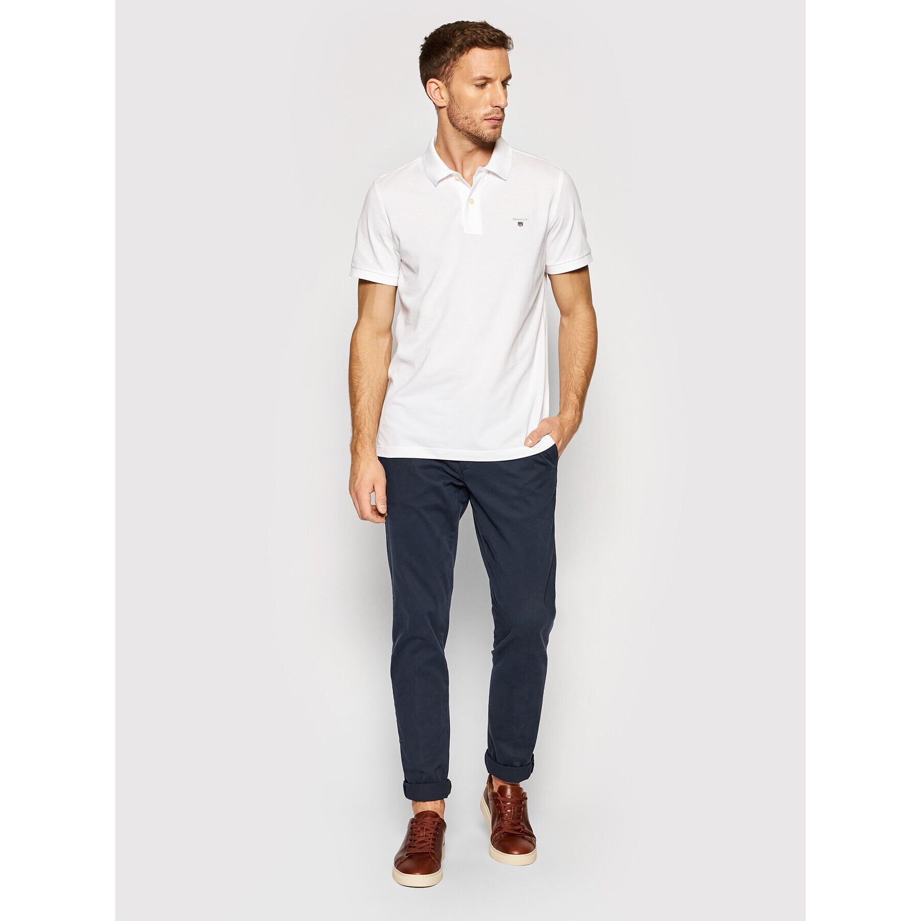 Gant Polokošile Original Pique 2201 Bílá Regular Fit - Pepit.cz