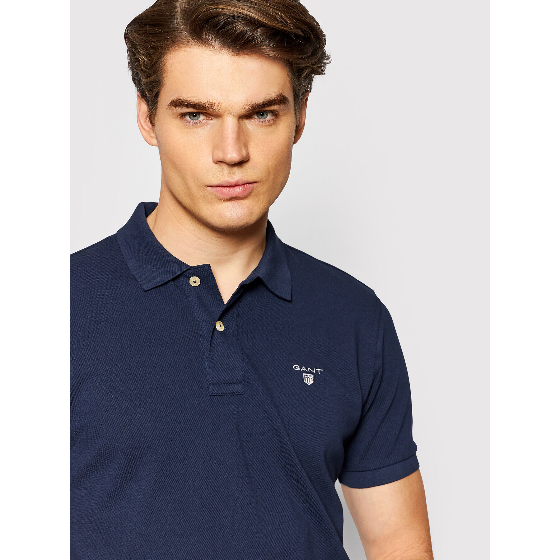 Gant Polokošile Original Pique 2201 Tmavomodrá Regular Fit - Pepit.cz