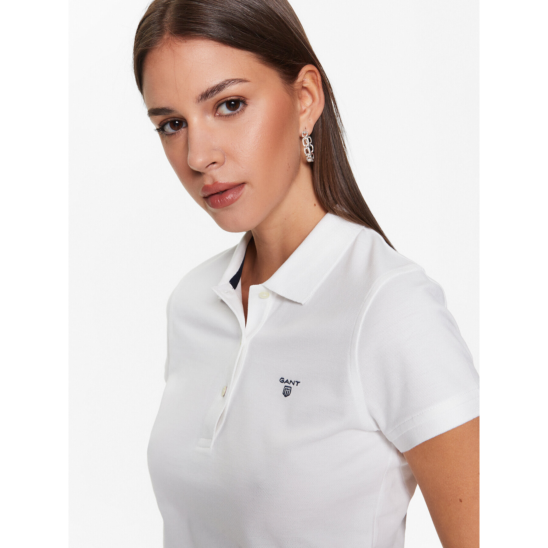 Gant Polokošile Summer Pique 409504 Bílá Regular Fit - Pepit.cz