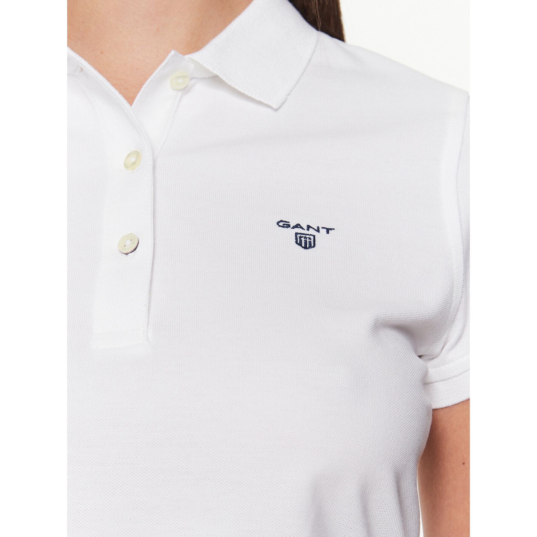 Gant Polokošile Summer Pique 409504 Bílá Regular Fit - Pepit.cz