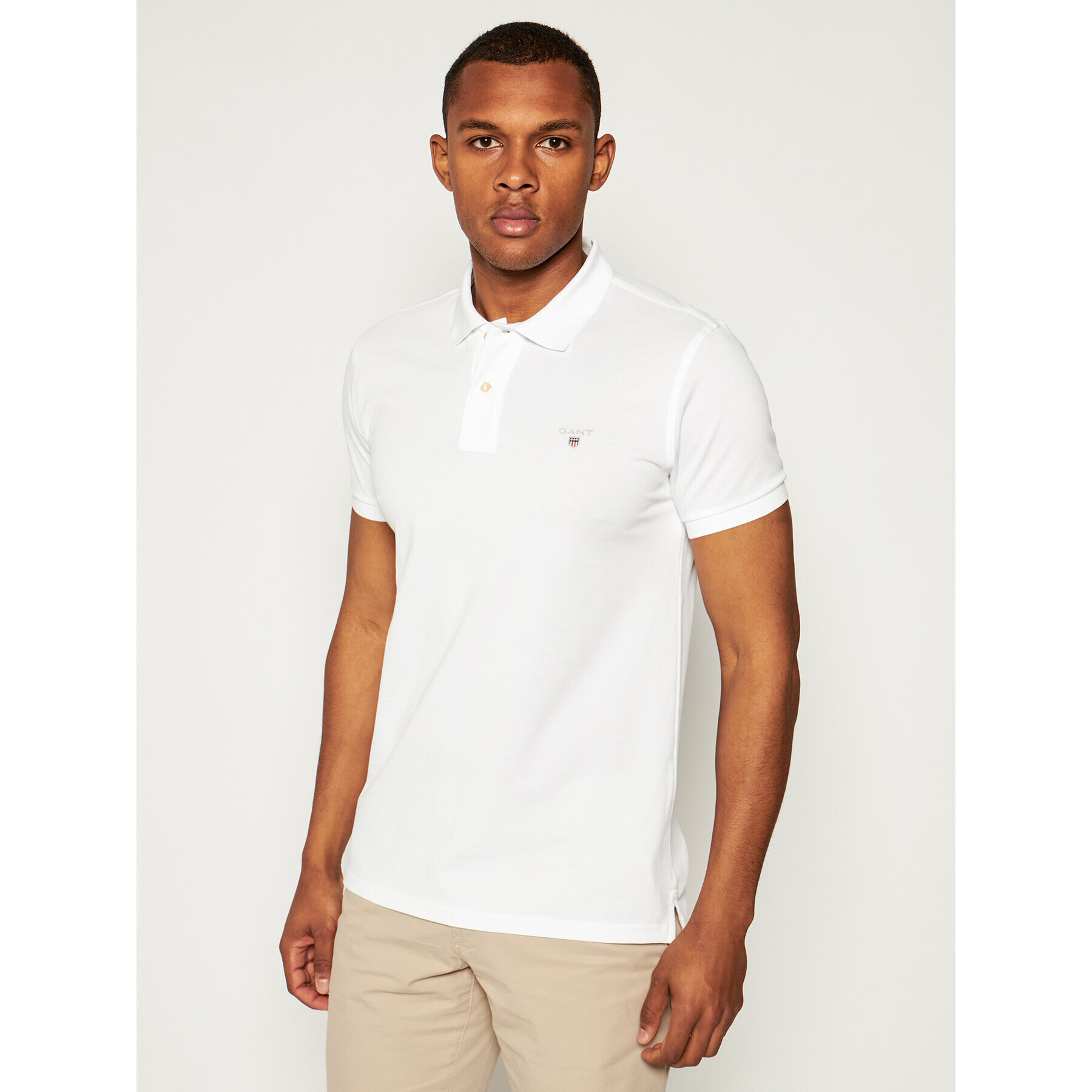 Gant Polokošile The Original 2202 Bílá Slim Fit - Pepit.cz