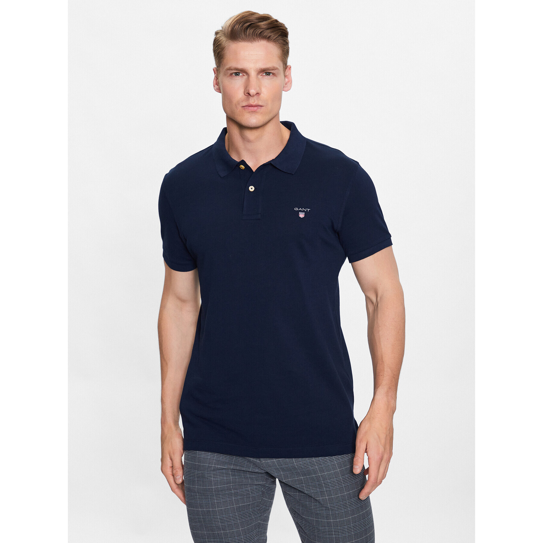 Gant Polokošile The Original 2202 Tmavomodrá Slim Fit - Pepit.cz