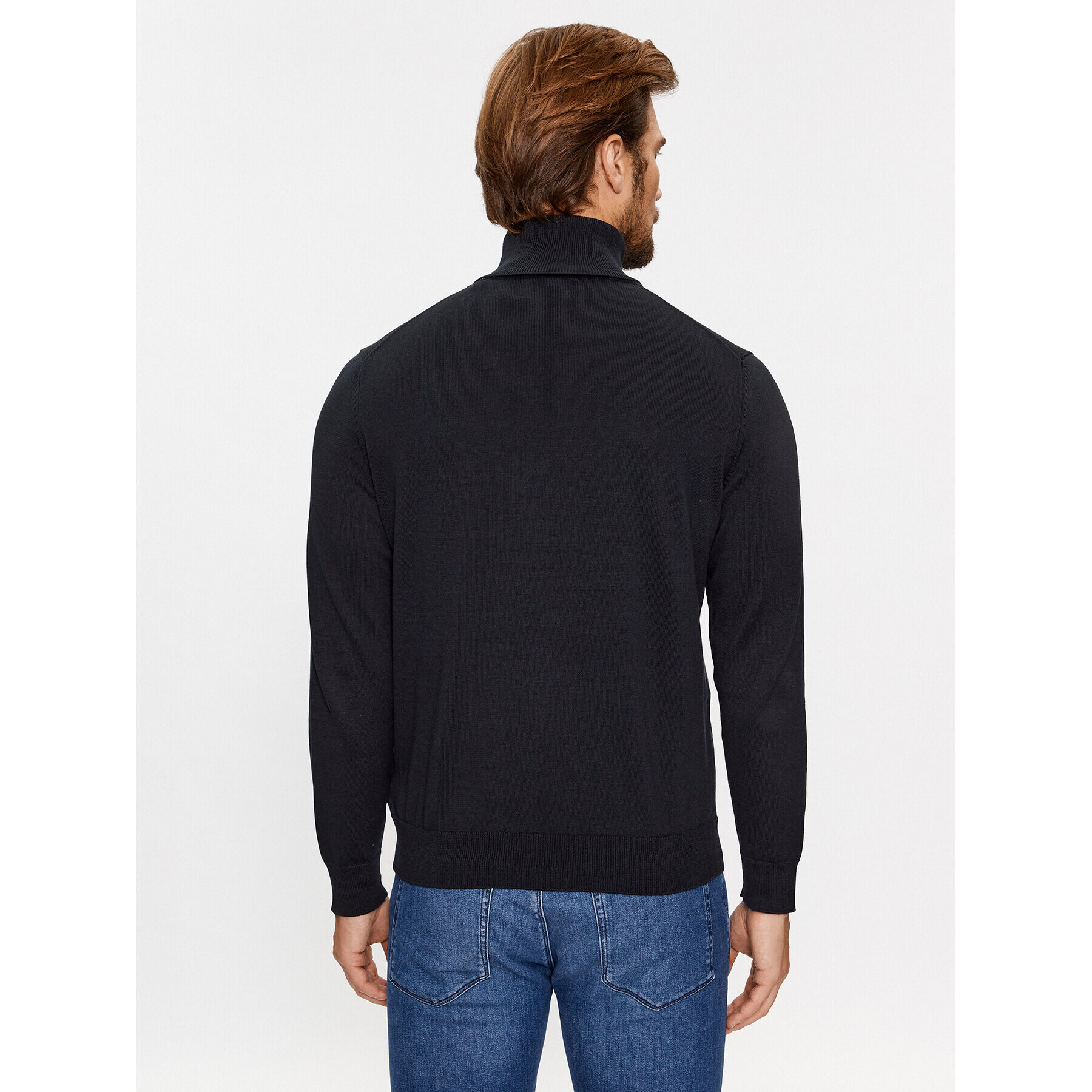 Gant Rolák Classic Cotton Rollerneck 8030563 Černá Regular Fit - Pepit.cz