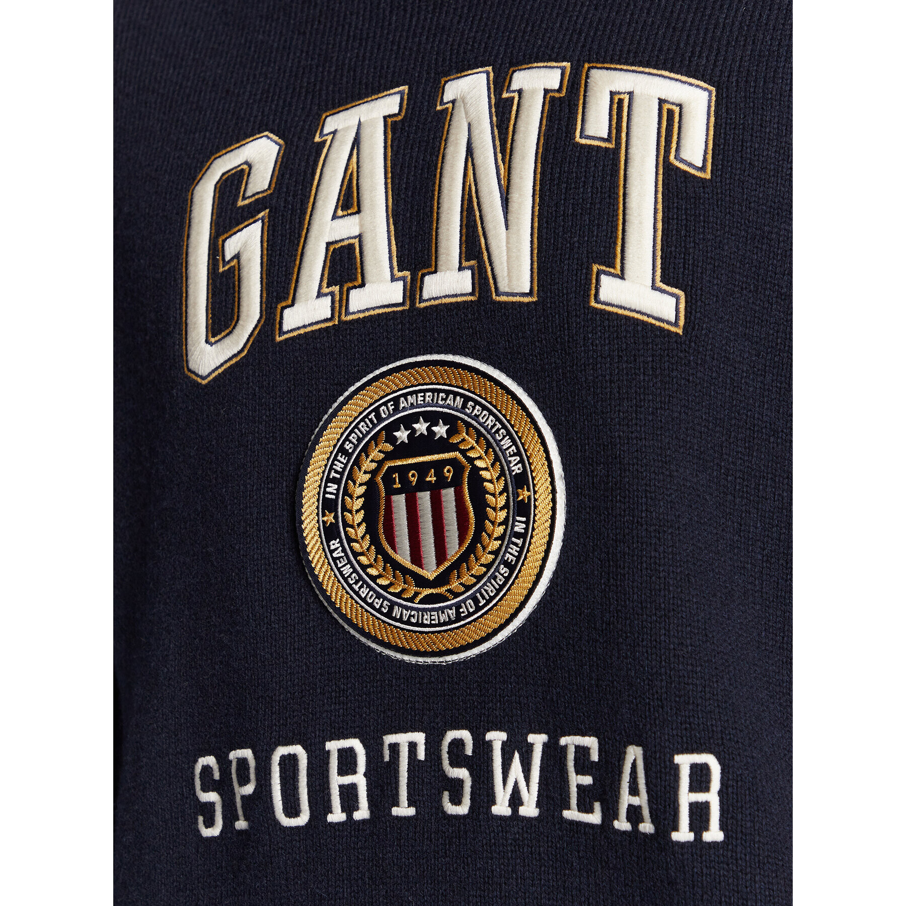 Gant Rolák Crest Shield 8040133 Tmavomodrá Regular Fit - Pepit.cz